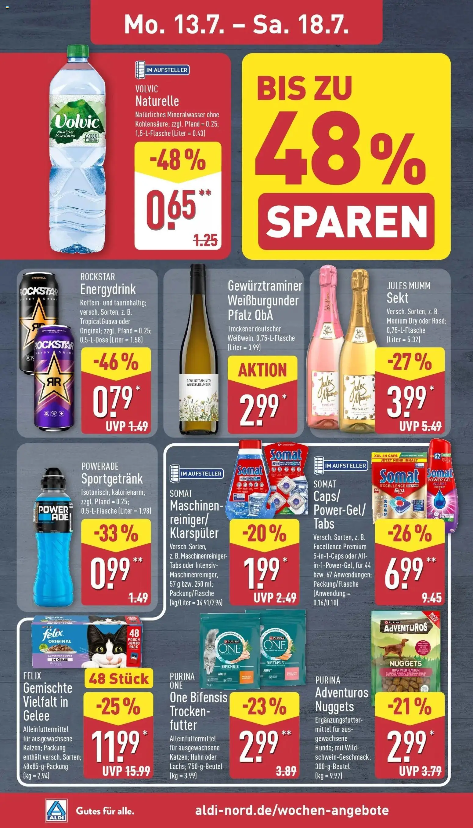 Aldi - ALDI Nord: Wochenangebote – gültig ab 12.07.2026 | Seite: 8 | Produkte: Mumm sekt, Jules mumm, Mineralwasser, Klarspüler