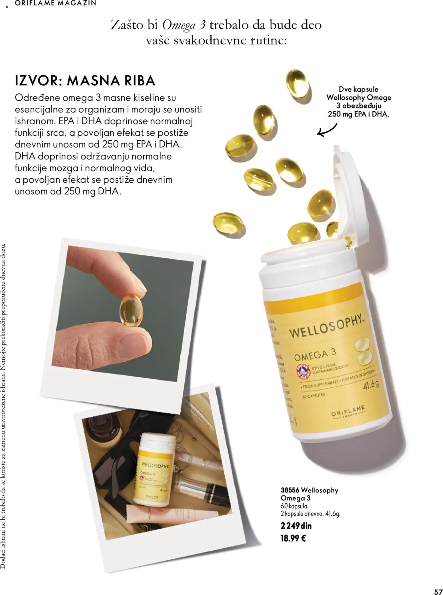 Oriflame katalog - važi od 07.10.2026 | Strana: 57 | Proizvode: Kapsule, Magazin, Omega, Riba