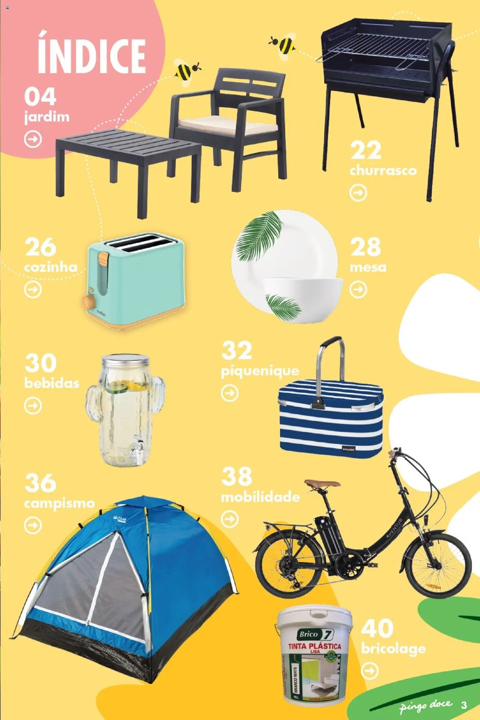Pingo Doce Bazar Ar Livre │ válido de 05.05.2026 | Página: 3 | Produtos: Tinta, Mesa