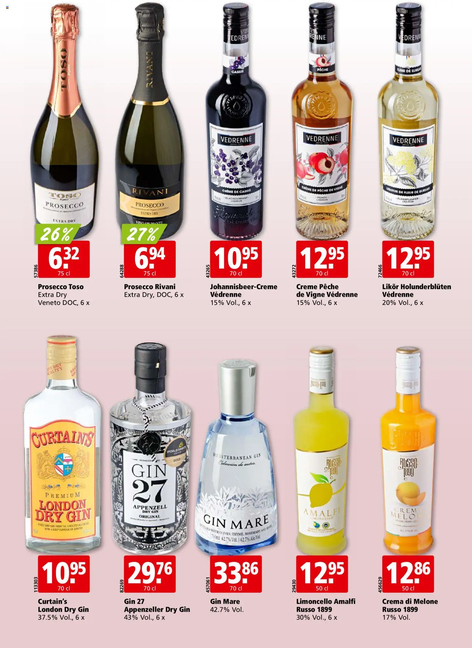 Aligro aktionen Chavannes, Matran, Genf, Sitten – gültig ab 07.09.2026 | Seite: 26 | Produkte: Likör, Gin, Melone, Creme
