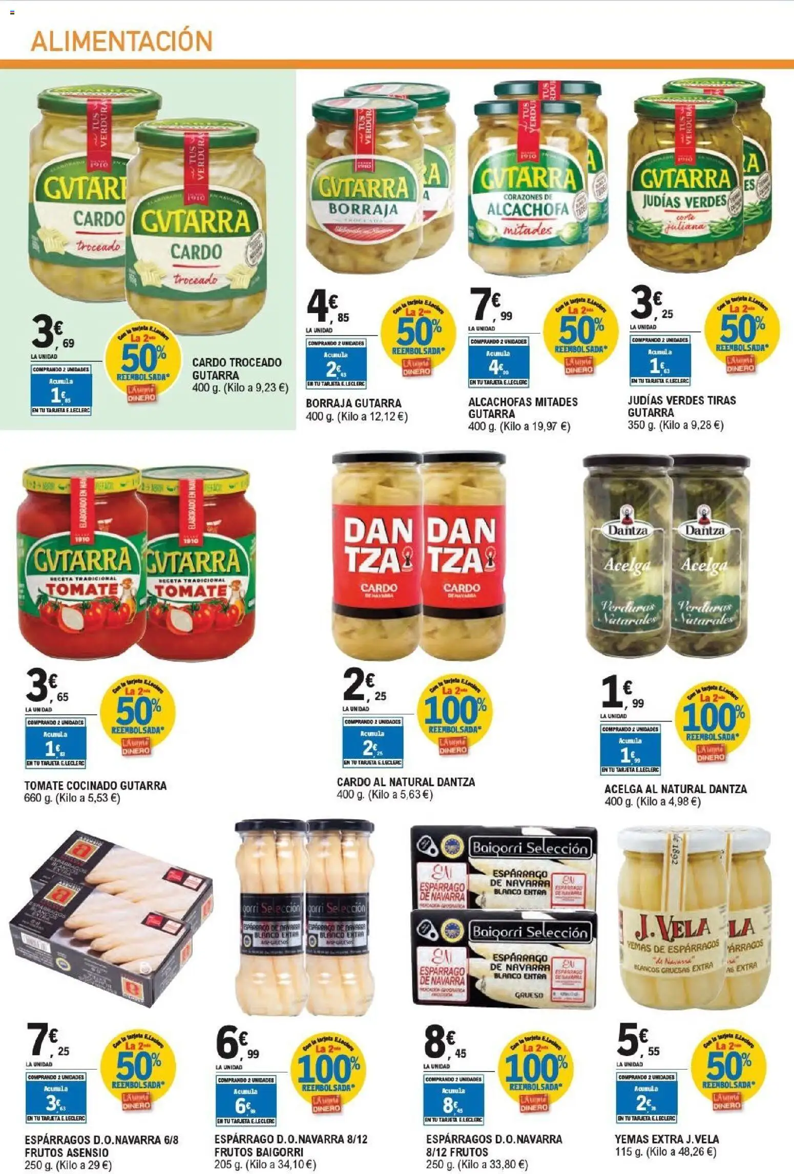 E.Leclerc - Alianza Locales │ válido desde el 21/10/2026 | Página: 4 | Productos: Verduras, Tomate, Espárragos, Vela