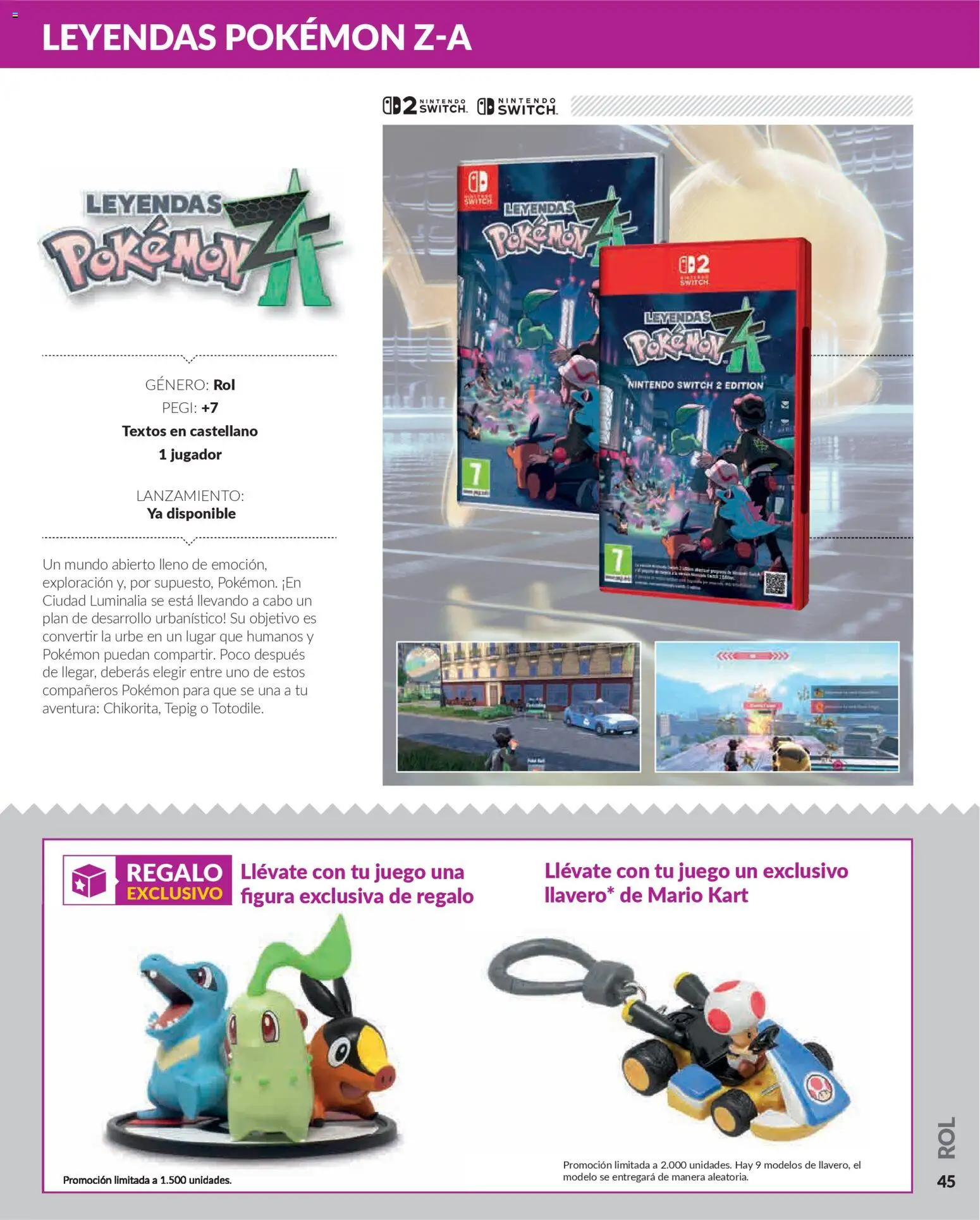 Game folleto │ válido desde el 03/12/2025 | Página: 45 | Productos: Nintendo, Jugador, Nintendo Switch