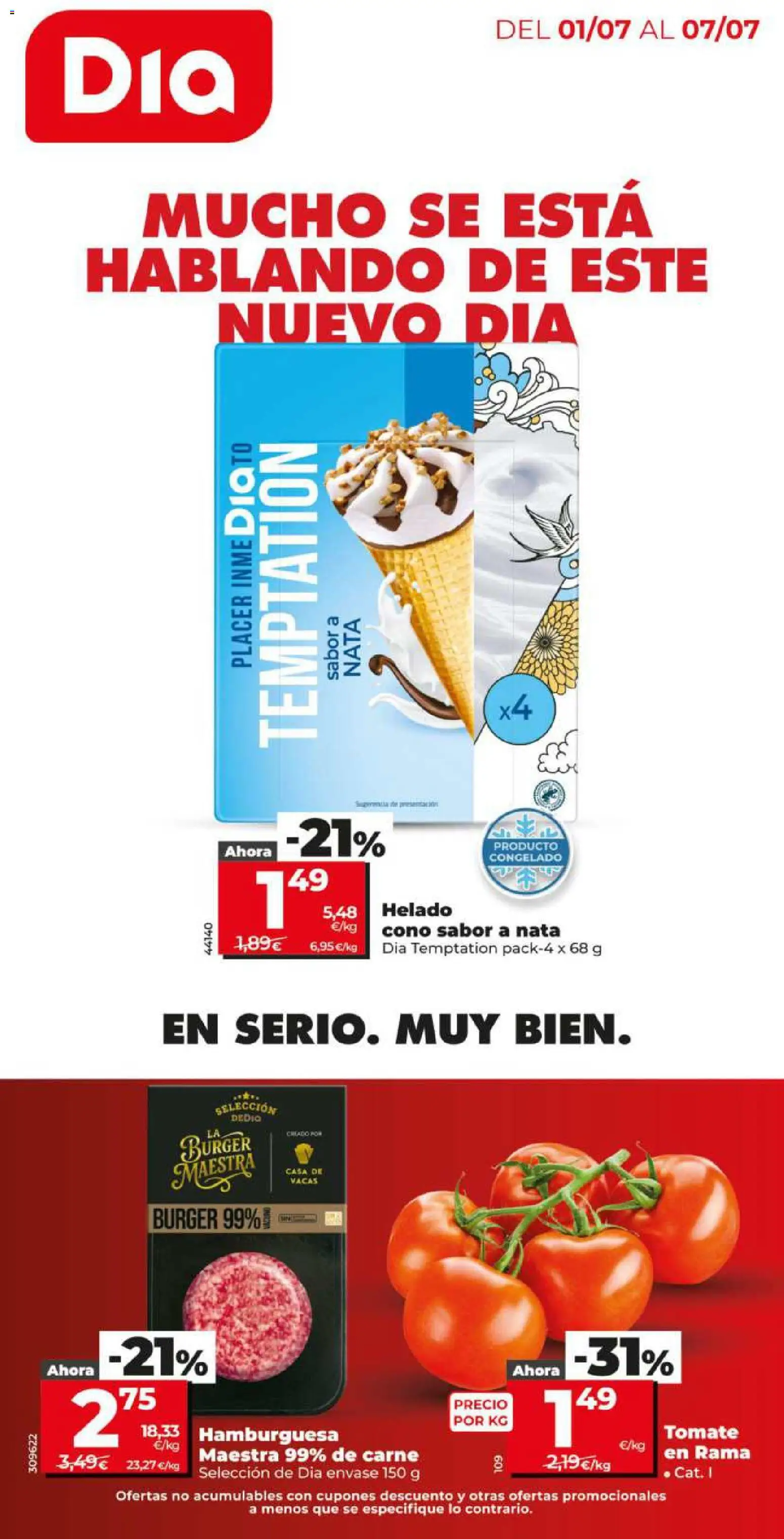 Dia - folleto Market │ válido desde el 01/07/2026 | Página: 1 | Productos: Helado, Σοκολατούχο γάλα