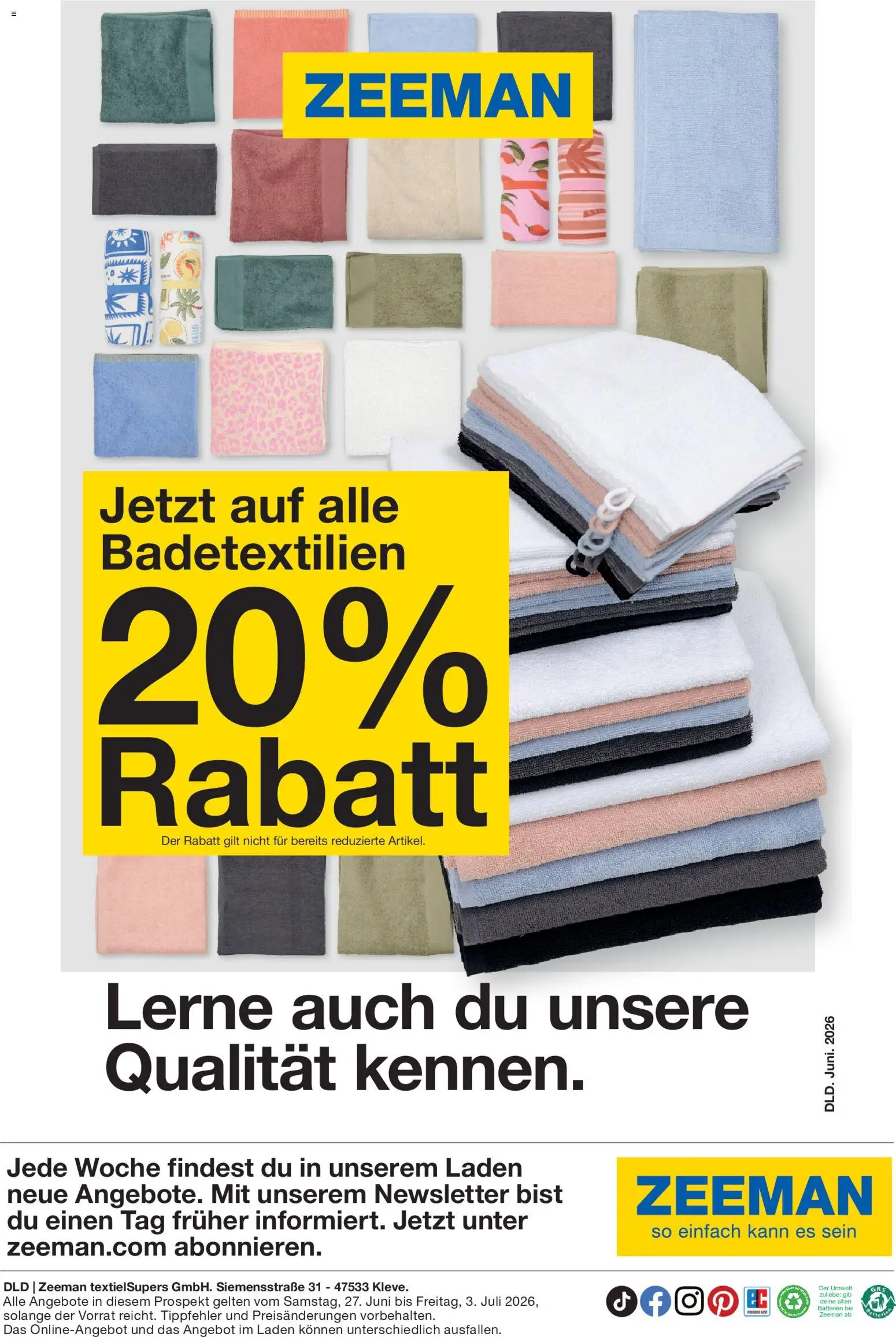 Zeeman Prospekt – gültig ab 27.06.2026 | Seite: 18