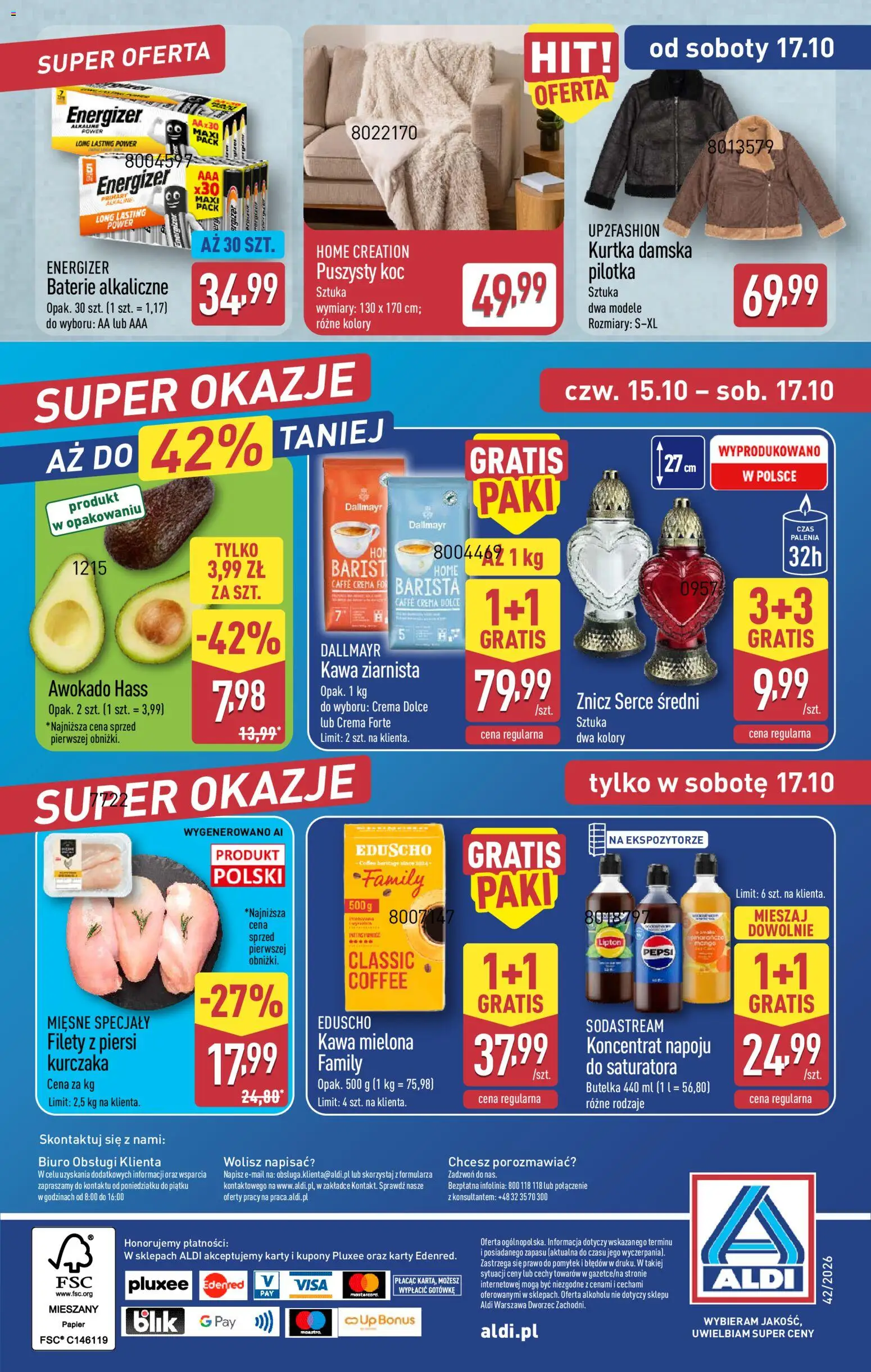 Aldi Polsko leták od 12.10.2026 | Strana: 53 | Produkty: Mango, Crema, Caffè crema, Baterie