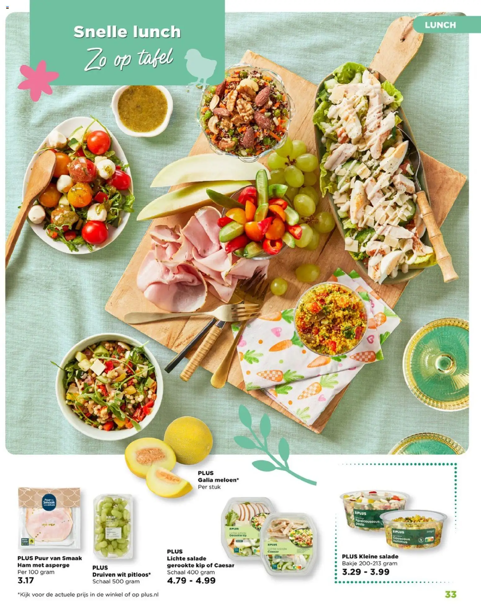 {H1} | Pagina: 33 | Producten: Ham, Schaal, Tafel, Kip