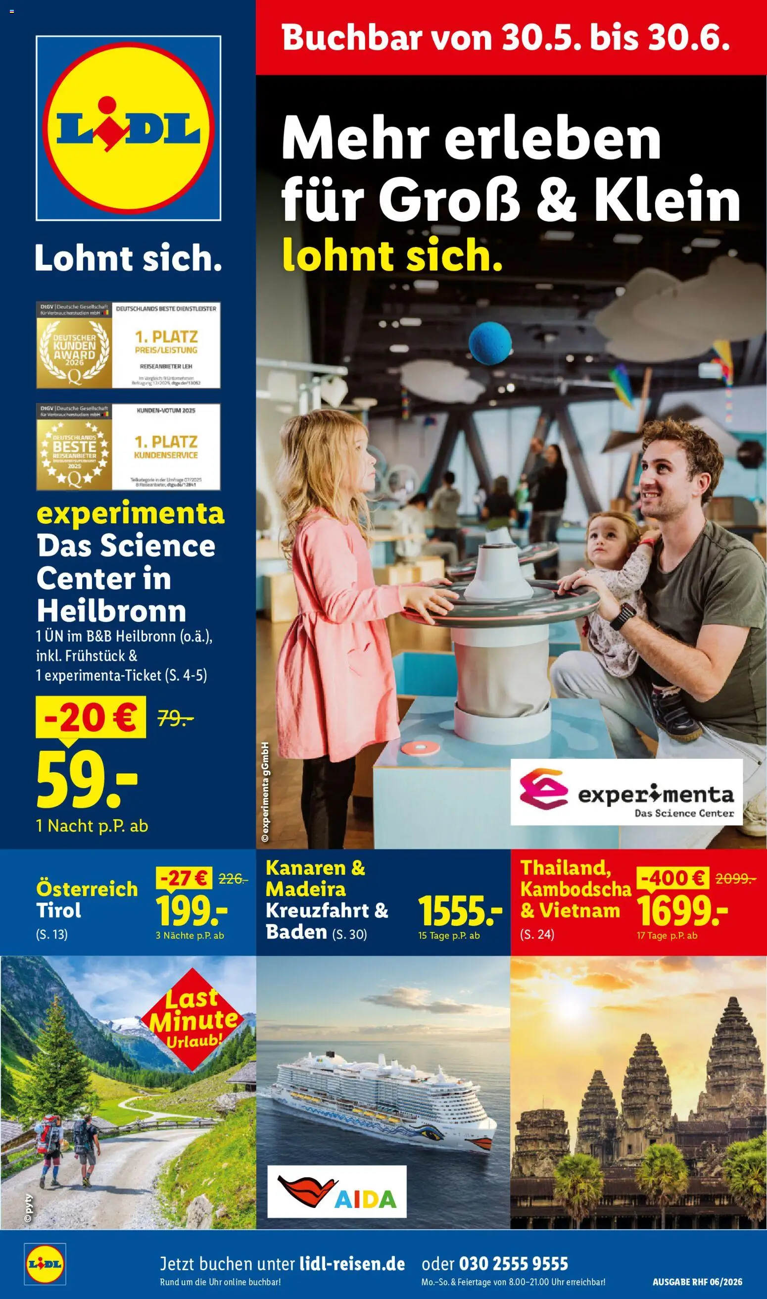 Lidl Reisen Prospekt – gültig ab 30.05.2026 | Seite: 1 | Produkte: Uhr