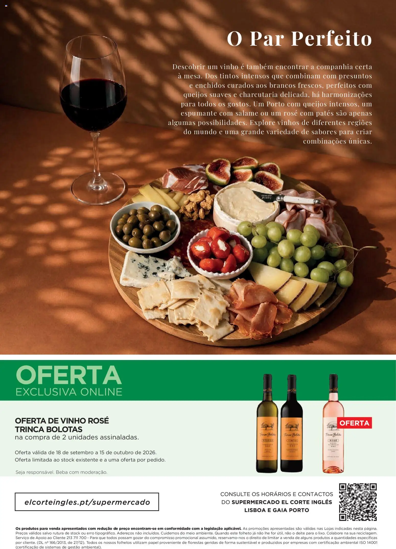 El Corte Ingles folheto Vinho │ válido de 18/09/2026 | Página: 40 | Produtos: Vinho rosé, Espumante, Salame, Vinho