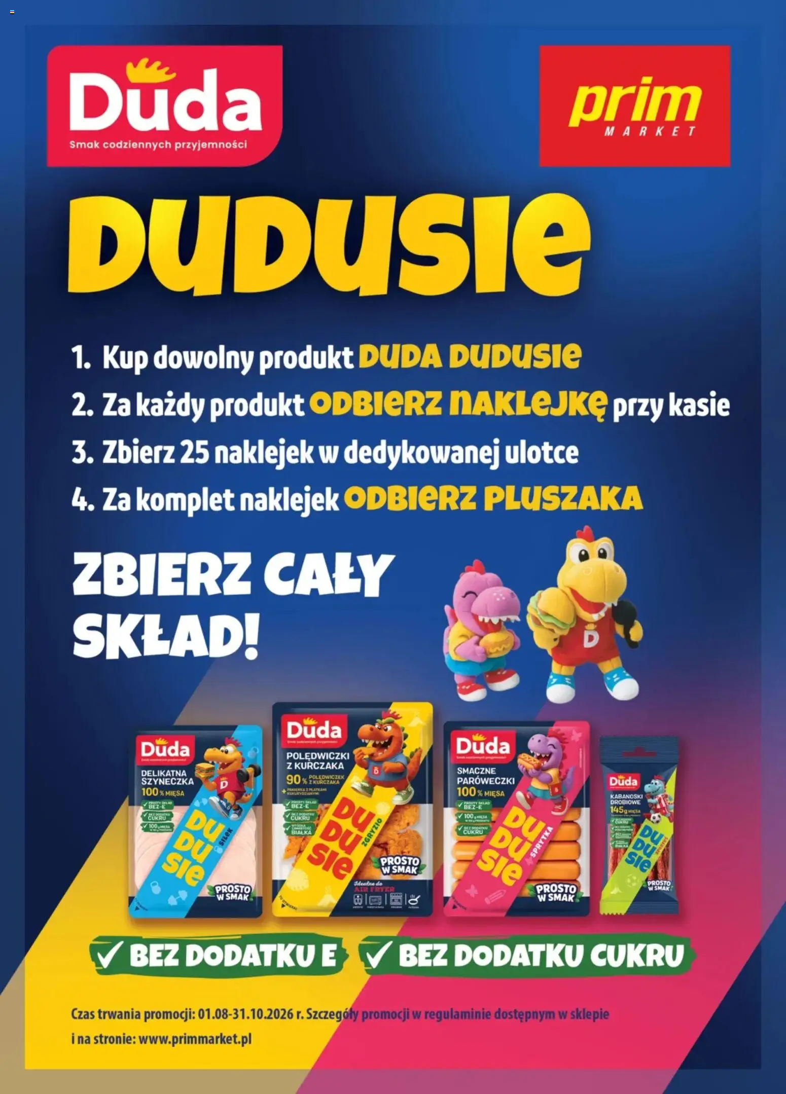Prim Market promocja - Dudusie Zbierz Najlepszy Skład od 03.08.2026 | Strona: 1 | Produkty: Polędwiczki z kurczaka, Polędwiczki
