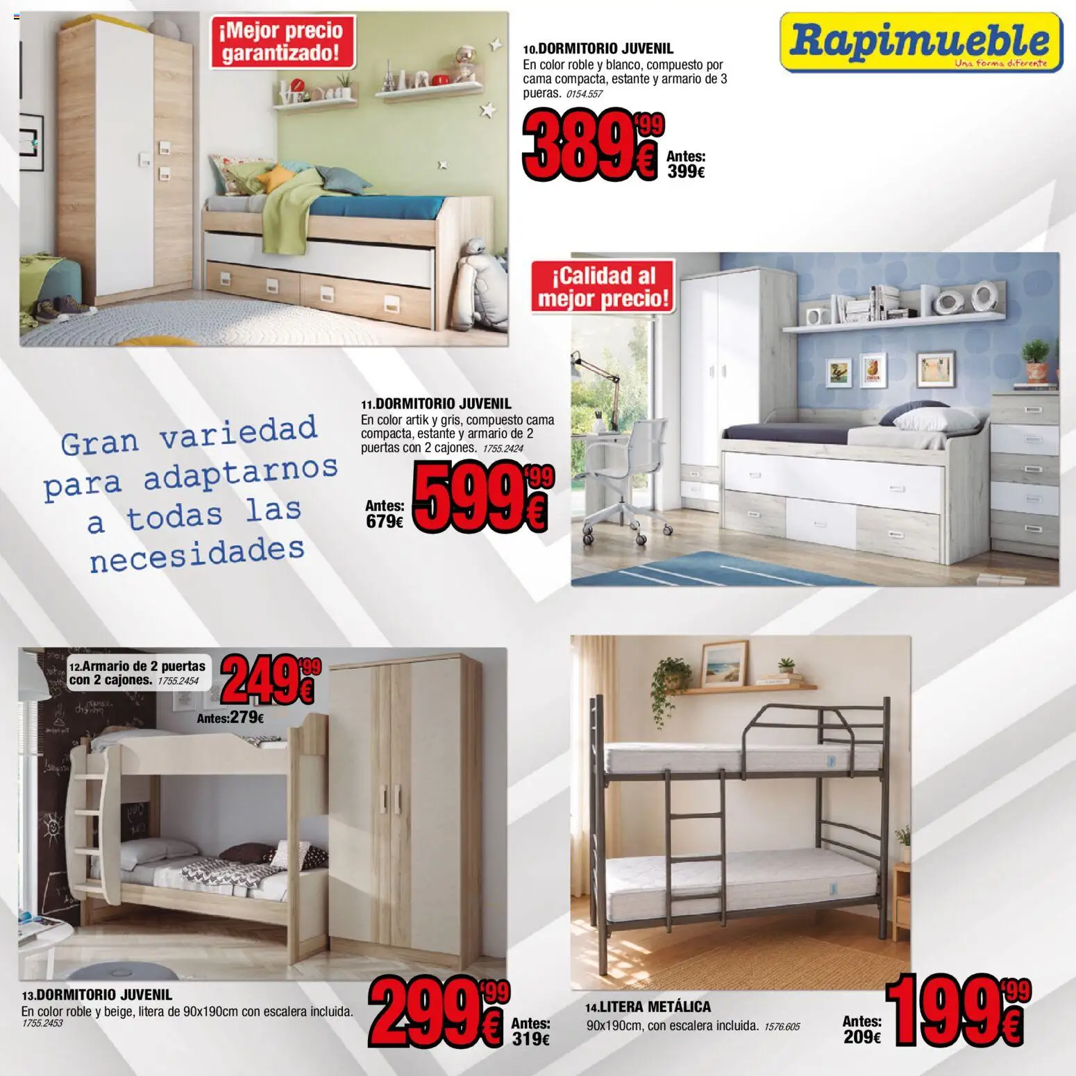 Rapimueble folleto │ válido desde el 01/07/2026 | Página: 3 | Productos: Cama, Estante, Armario