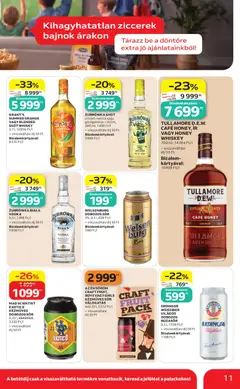 Auchan Kihagyhatatlan ziccerek bajnok árakon - amely érvényes a következő dátumtól: 2026.07.09. | Oldal: 11 | Termékek: Búzasör, Dobozos sör, Sör, Vodka