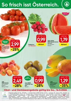 Spar Obst & Gemüse ab 11.05.2026 gültig
