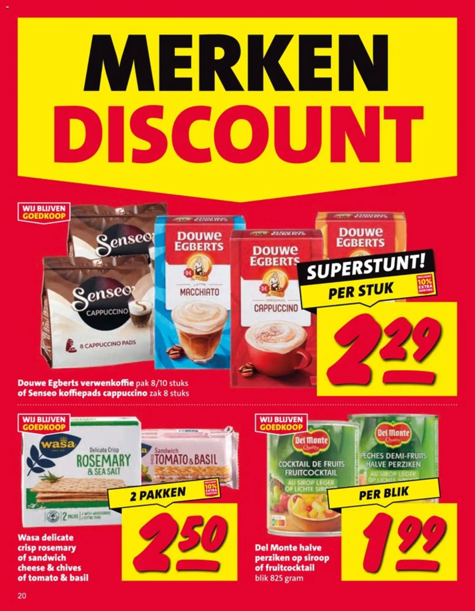 {H1} | Pagina: 20 | Producten: Koffiepads, Zak, Pads, Perziken