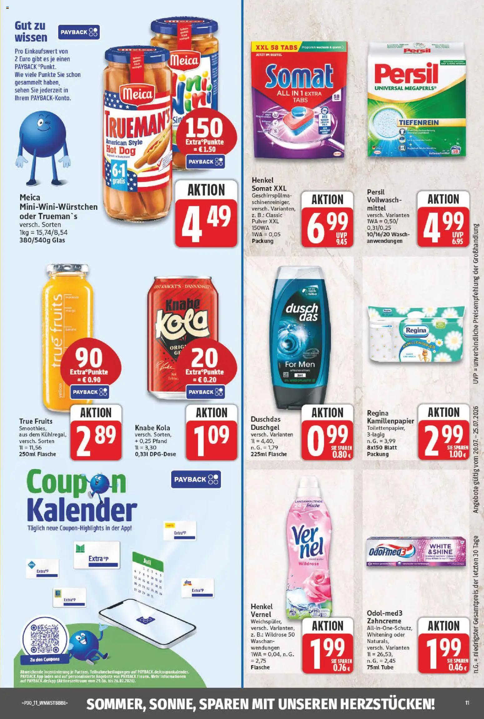 NP Discount Prospekt – gültig ab 20.07.2026 | Seite: 13 | Produkte: Duschgel, Duschdas, Vernel, Persil