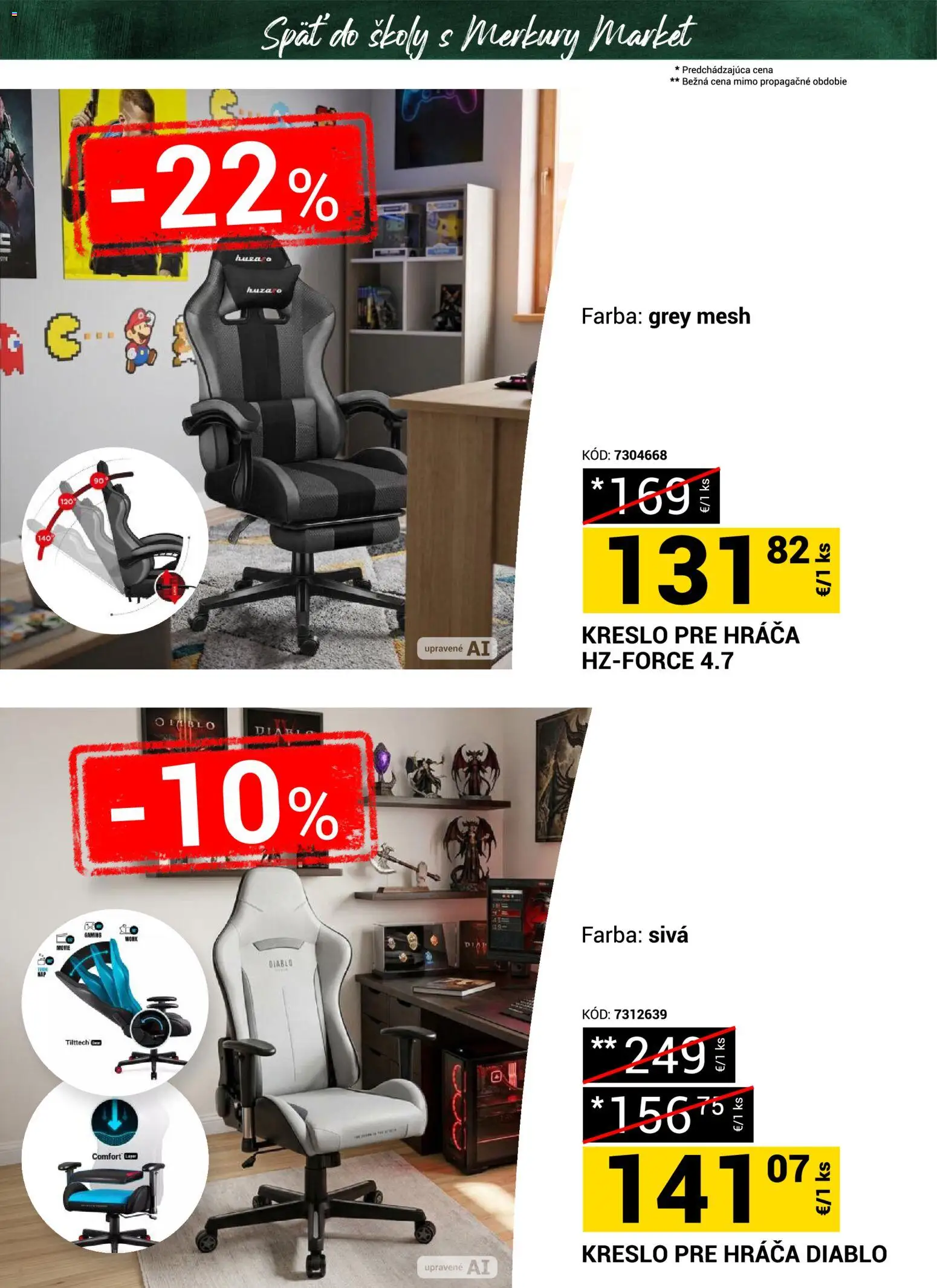 Nové Merkury Market akcie – leták je platný od 22.08.2026 | Strana: 11 | Produkty: Kreslo