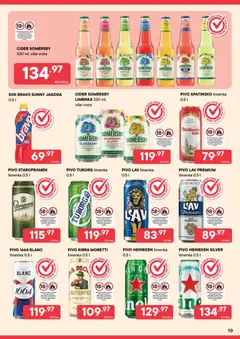 PerSu katalog Trajno niske cene - pregled PerSu kataloga - važi od 01.09.2026 | Strana: 19 | Proizvode: Birra Moretti, Tuborg, Cider, Somersby