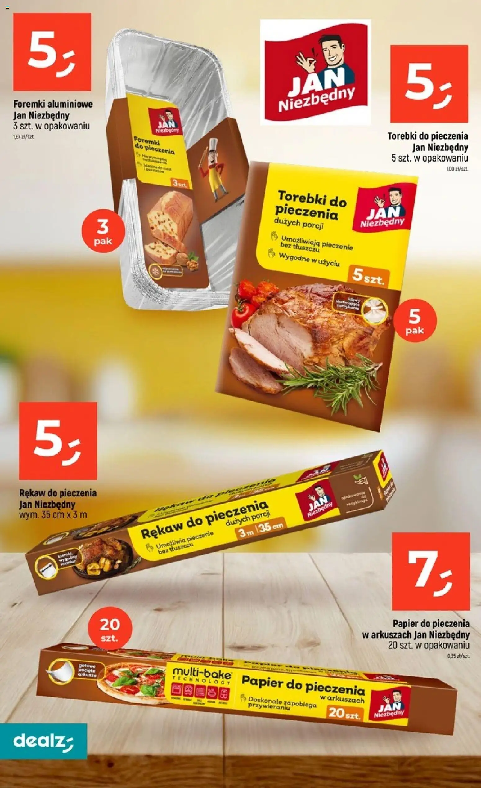 Dealz gazetka od 22.10.2026 | Strona: 40 | Produkty: Papier do pieczenia, Rękaw do pieczenia, Torebki