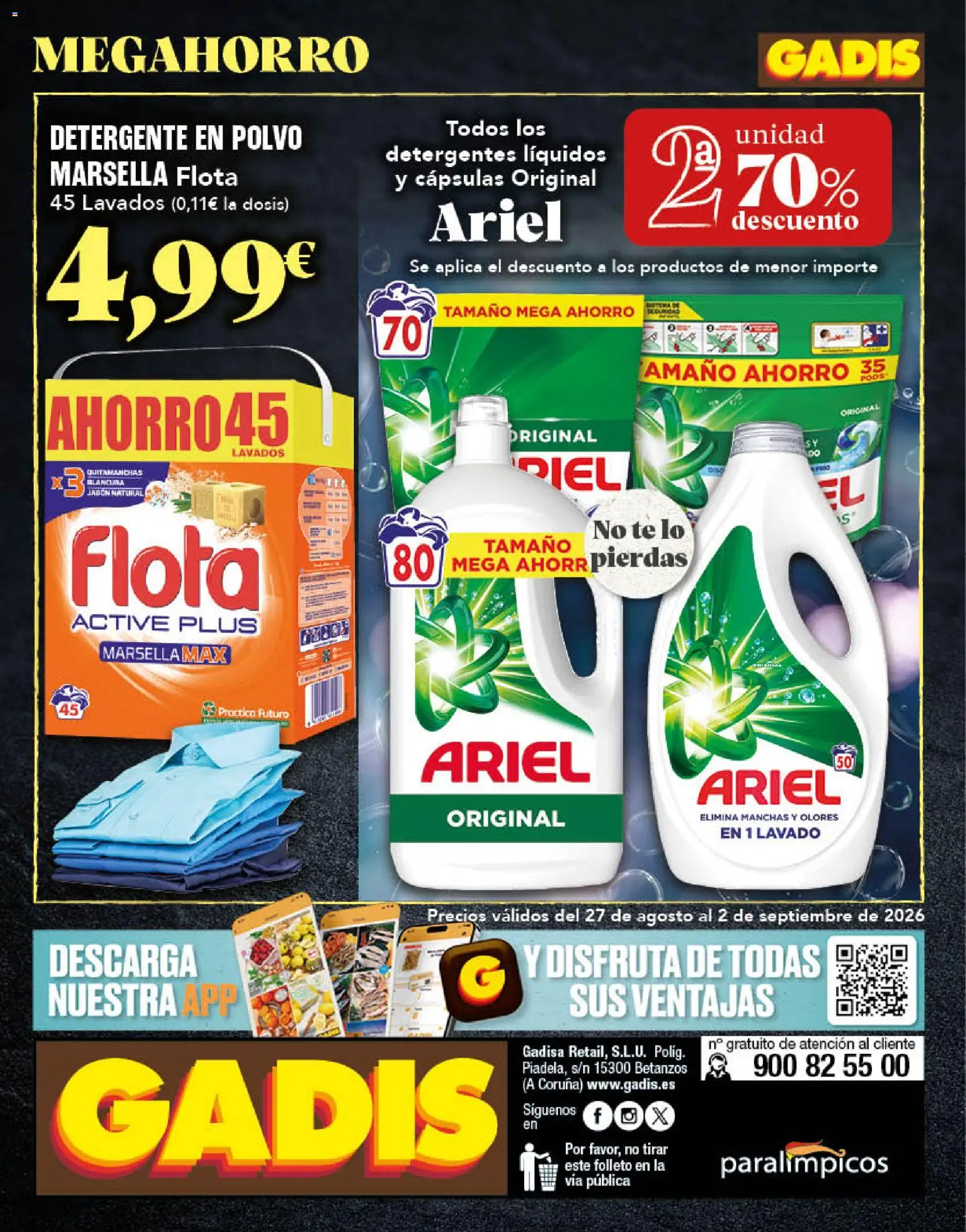 Gadis folleto │ válido desde el 27/08/2026 | Página: 24 | Productos: Polvo, Cápsulas, Detergente, Detergente en polvo