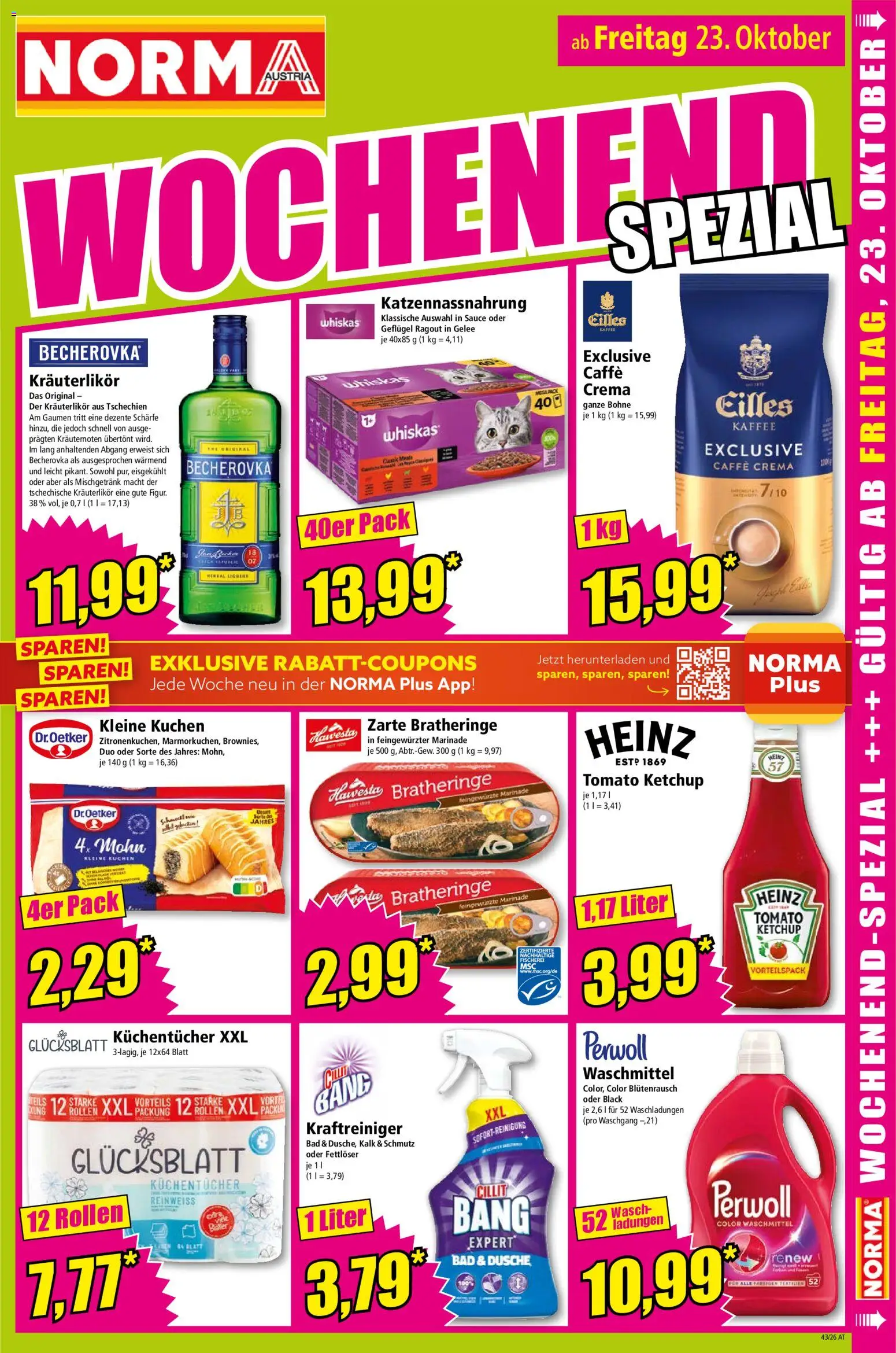 Norma Flugblatt gültig ab 19.10.2026 | Seite: 15 | Produkte: Bad, Dusche, Kaffee, Waschmittel