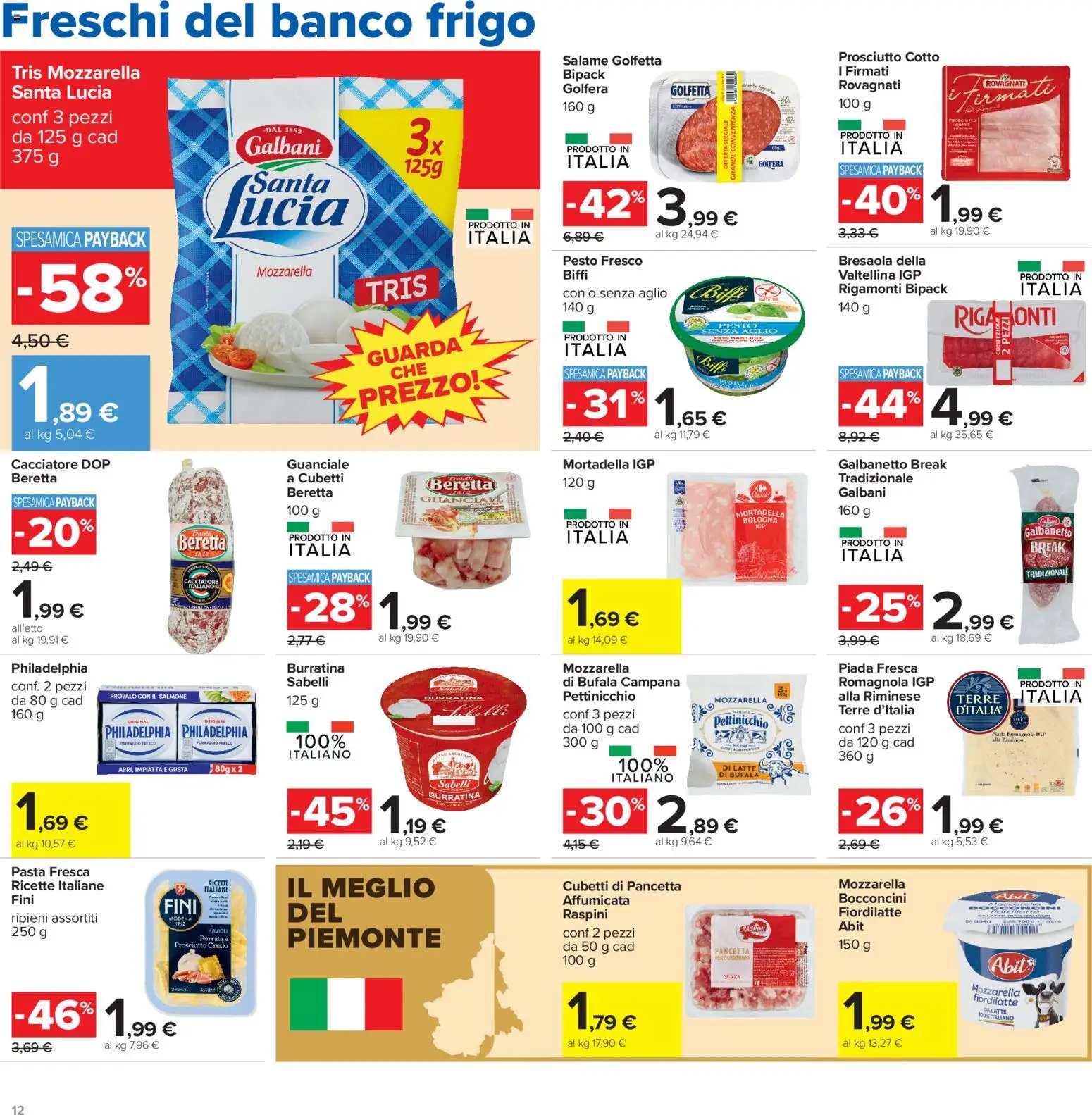 Volantino Carrefour del 13/07/2026 | Pagina: 12 | Prodotti: Salmone, Latte, Aglio, Pesto