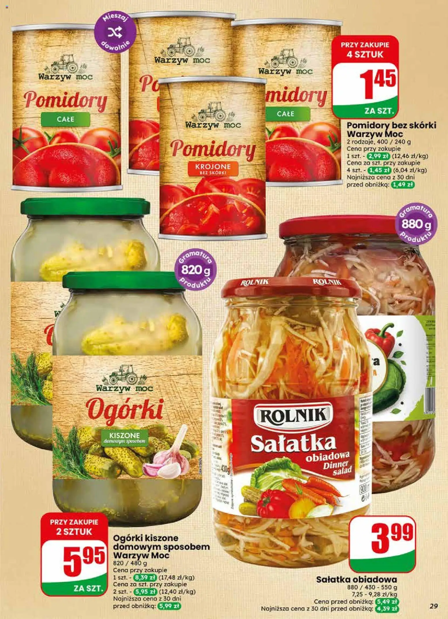 Dino gazetka od 13.05.2026 | Strona: 29 | Produkty: Pomidory, Ogórki, Sałatka