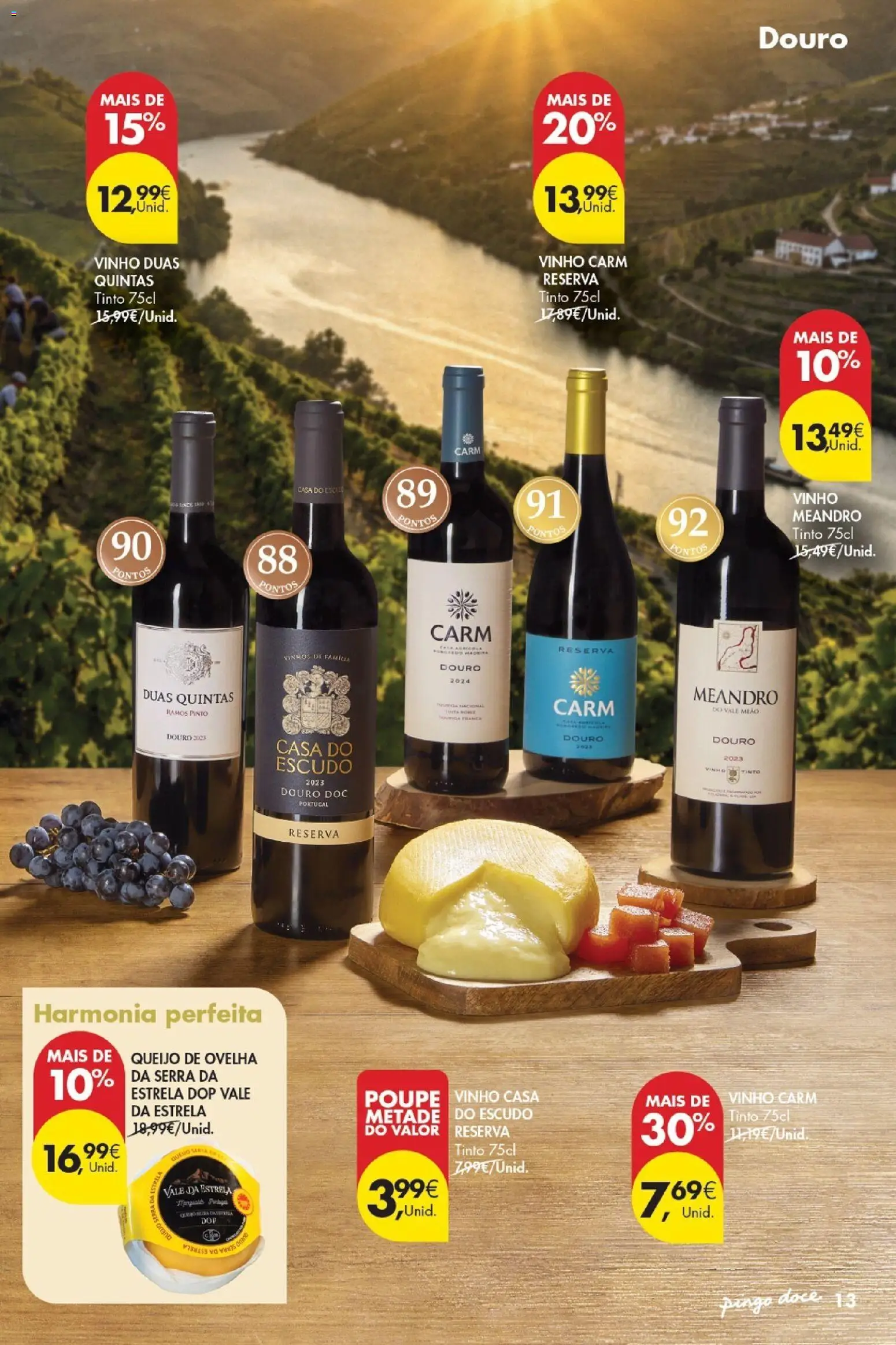 Pingo Doce - Vinhos e Sabores de Portugal Madeira │ válido de 15/09/2026 | Página: 13 | Produtos: Queijo de ovelha, Queijo, Vinho, Vinho tinto