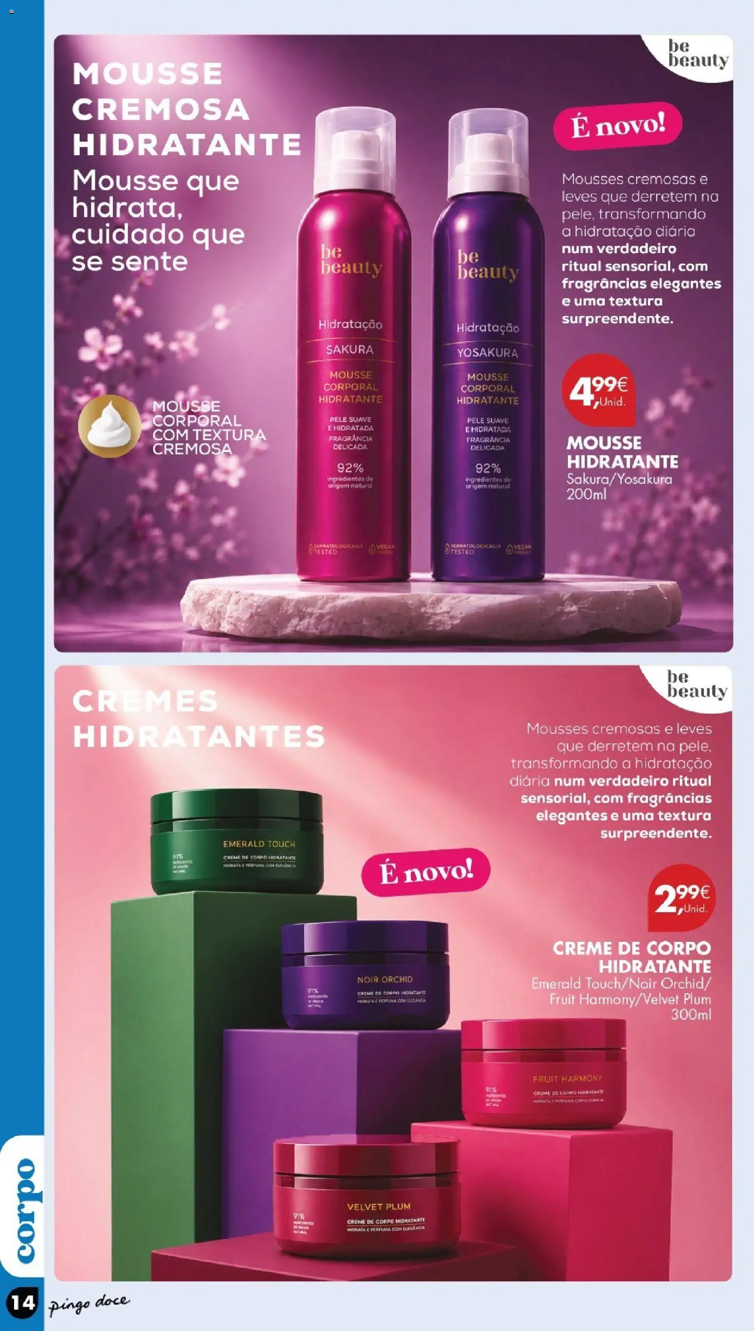 Pingo Doce Beleza │ válido de 18/08/2026 | Página: 14 | Produtos: Creme de corpo, Perfume, Fragrância, Ingredientes