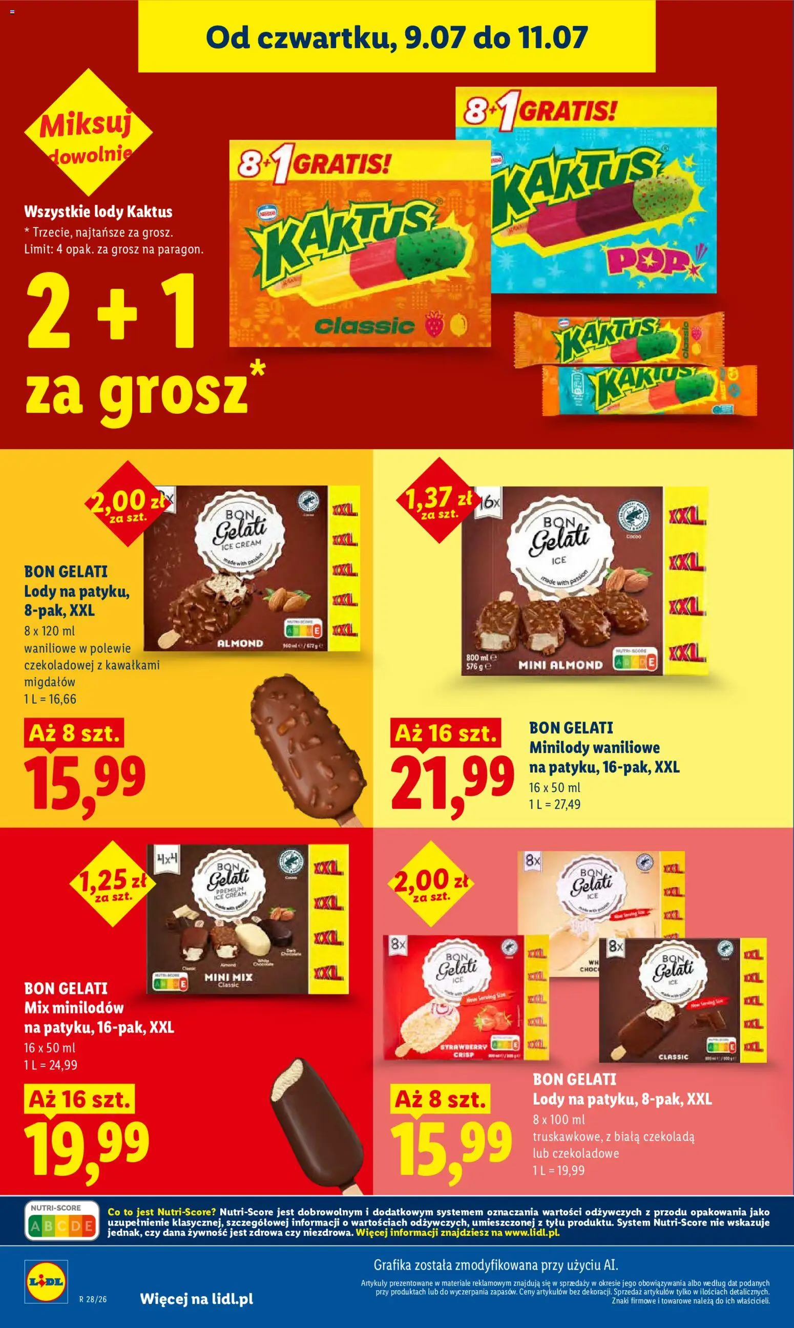Lidl Polsko leták od 09.07.2026 | Strana: 66 | Produkty: Bon Gelati