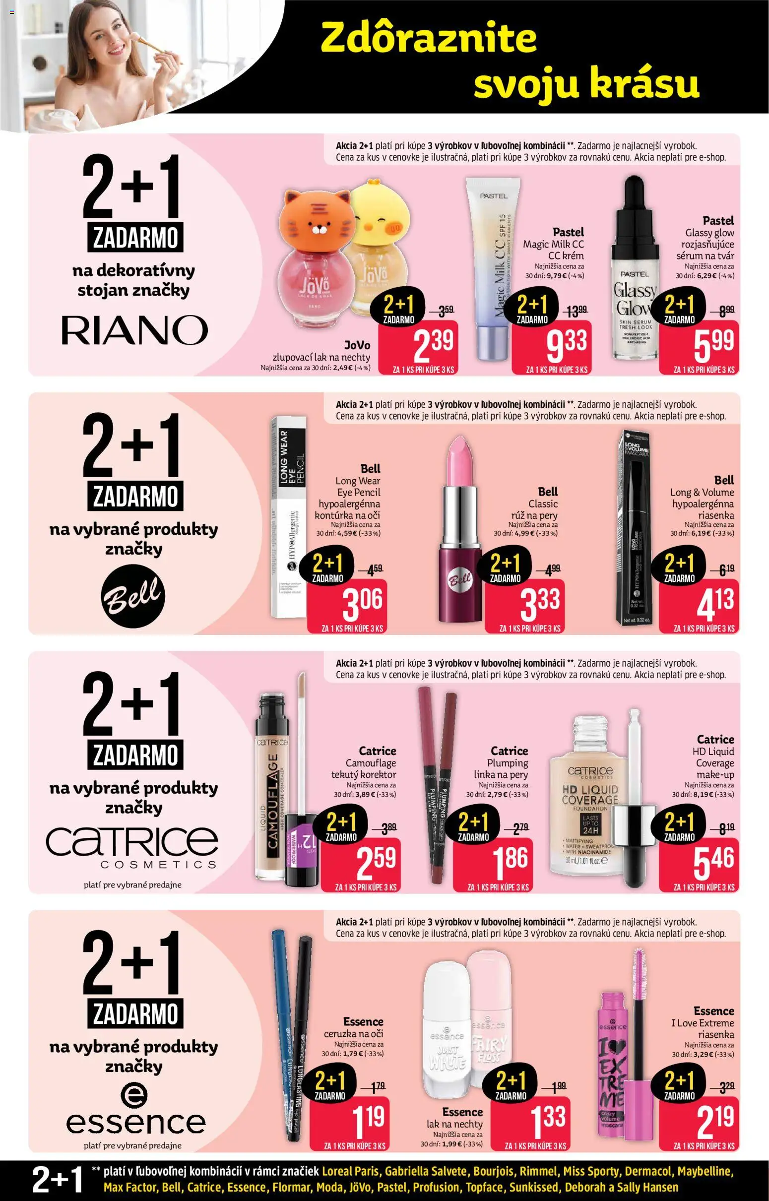 Nové Teta drogerie akcie – leták je platný od 31.08.2026 | Strana: 4 | Produkty: Ceruzka na oči, Rúž na pery, Lak na nechty, Krém