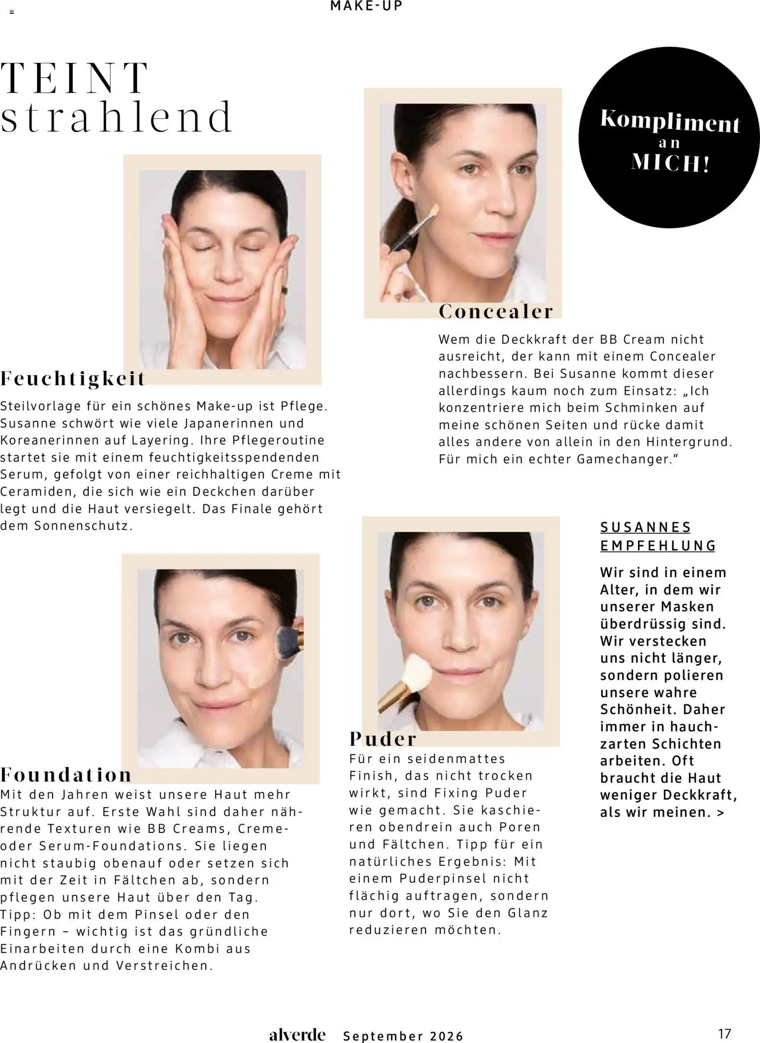 dm drogerie Prospekt – gültig ab 01.09.2026 | Seite: 17 | Produkte: Concealer, Pinsel, Puderpinsel, Foundation