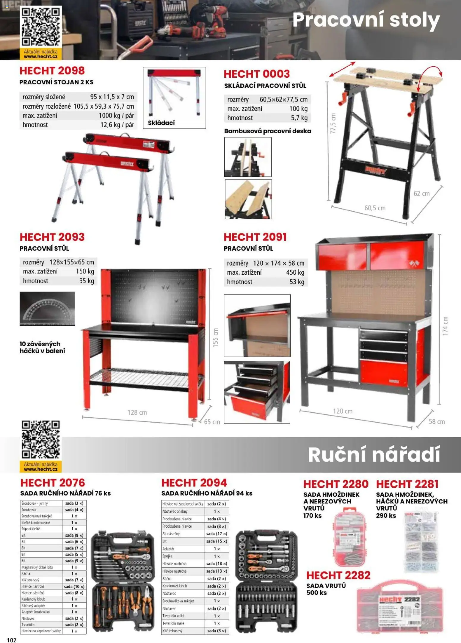Hecht katalog - Léto - podzim 2026 od 21.08.2026 | Strana: 102 | Produkty: Hecht, Adaptér, Nářadí, Svíčky