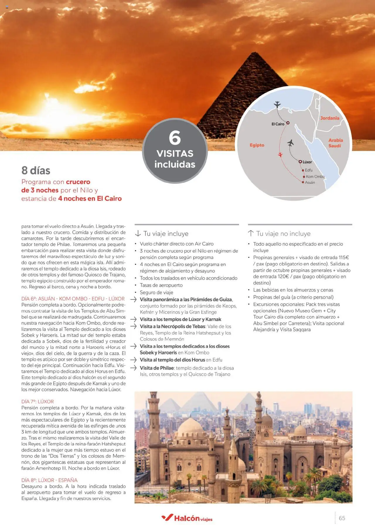 Halcón Viajes Egipto │ válido desde el 01.07.2025 | Página: 65 | Productos: Navegación