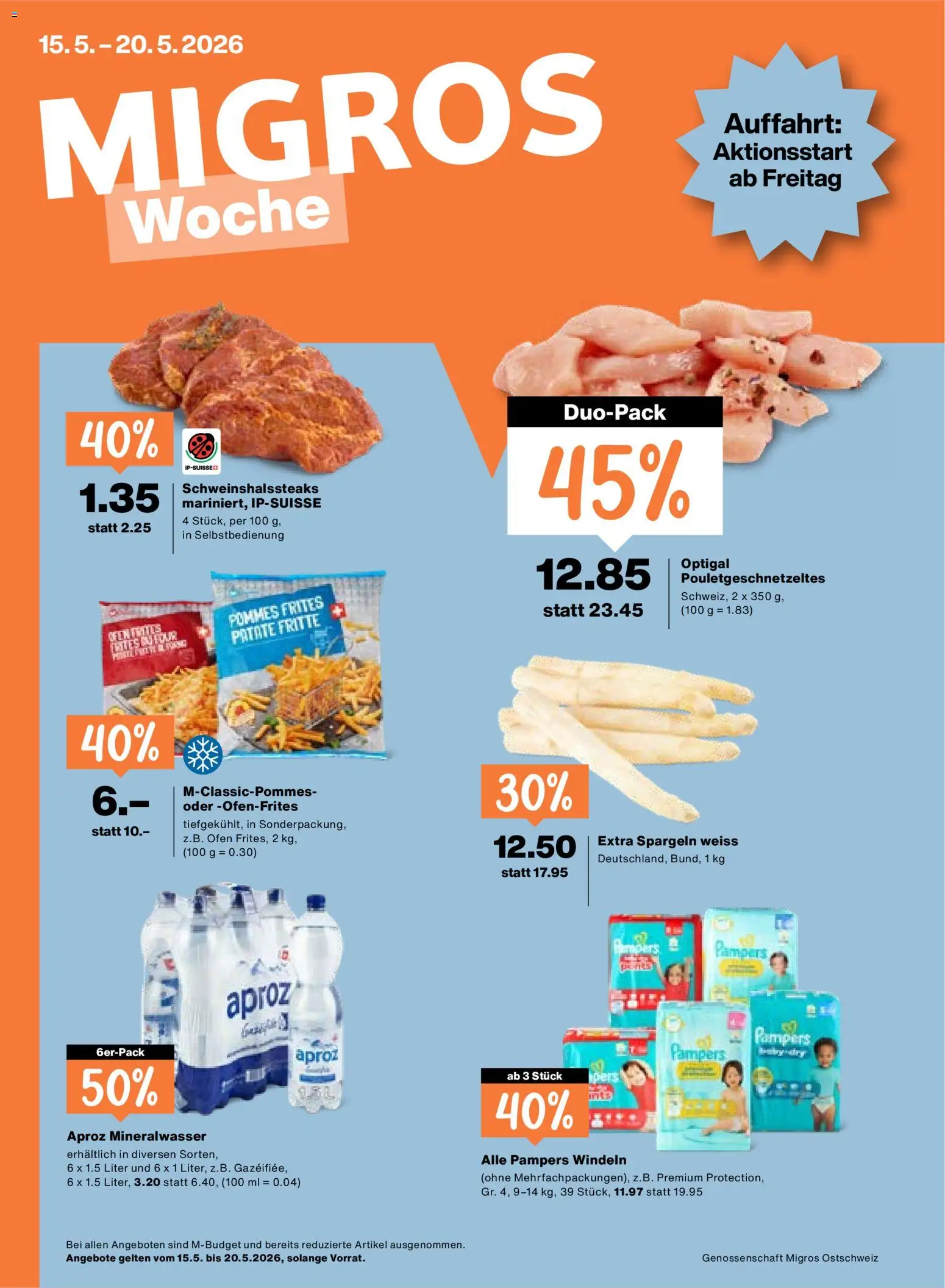 Migros aktionen – gültig ab 15.05.2026 | Seite: 1