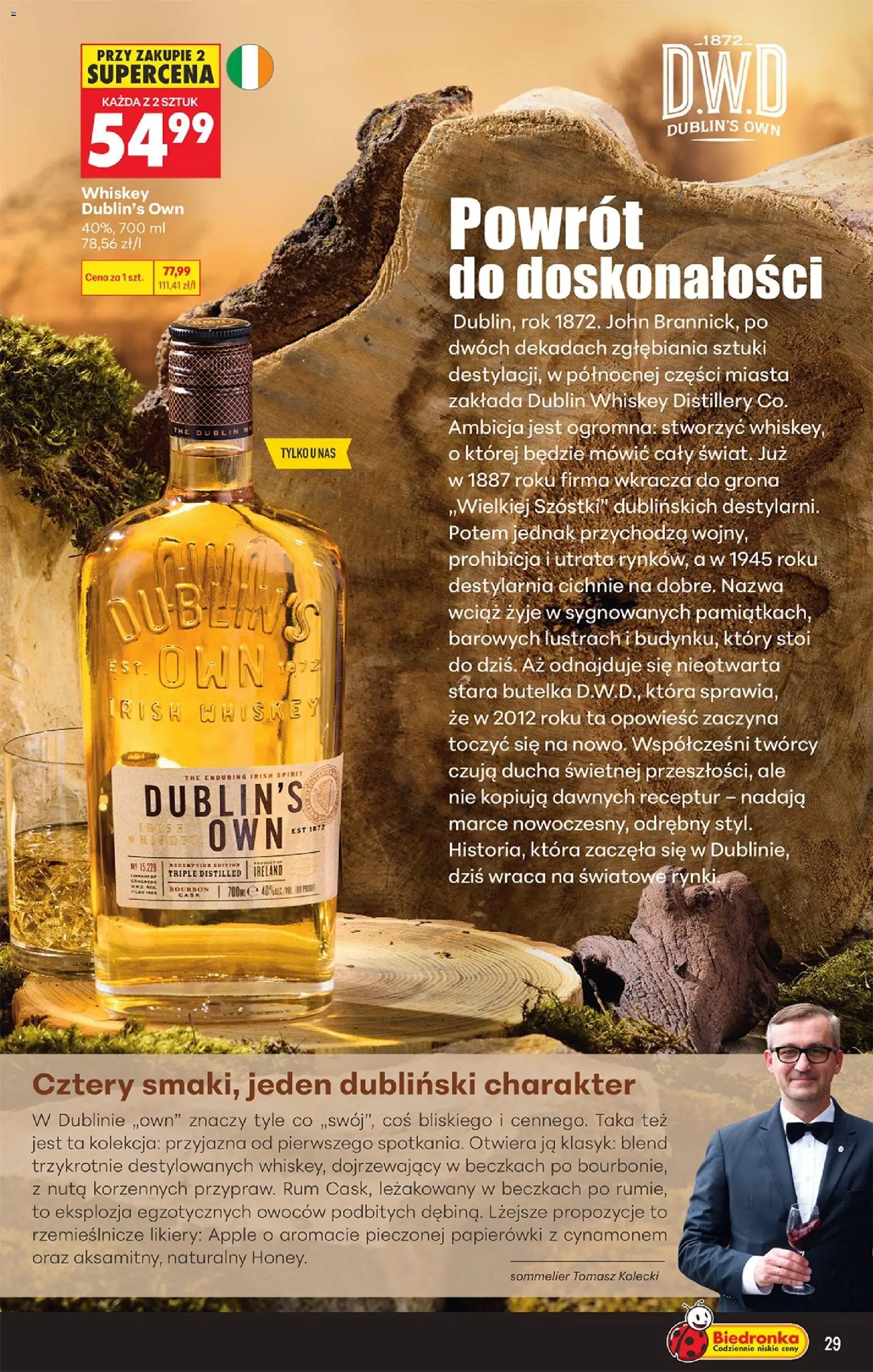 Biedronka Polsko leták - Czas na toast od 05.10.2026 | Strana: 29 | Produkty: Rum, Whiskey, Bourbon, Apple