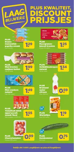 PLUS Tintelldfuit drink appel perzik smaak 1kcal, Set 6 pakjes à 200 ml - Voorbeeld van een folder van Plus, geldig van 02-09-2026 | Pagina: 18