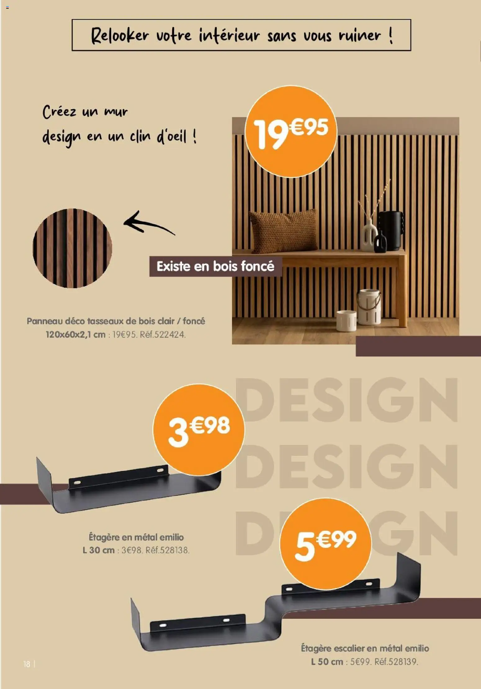 {H1} | Page: 18 | Produits: Étagère