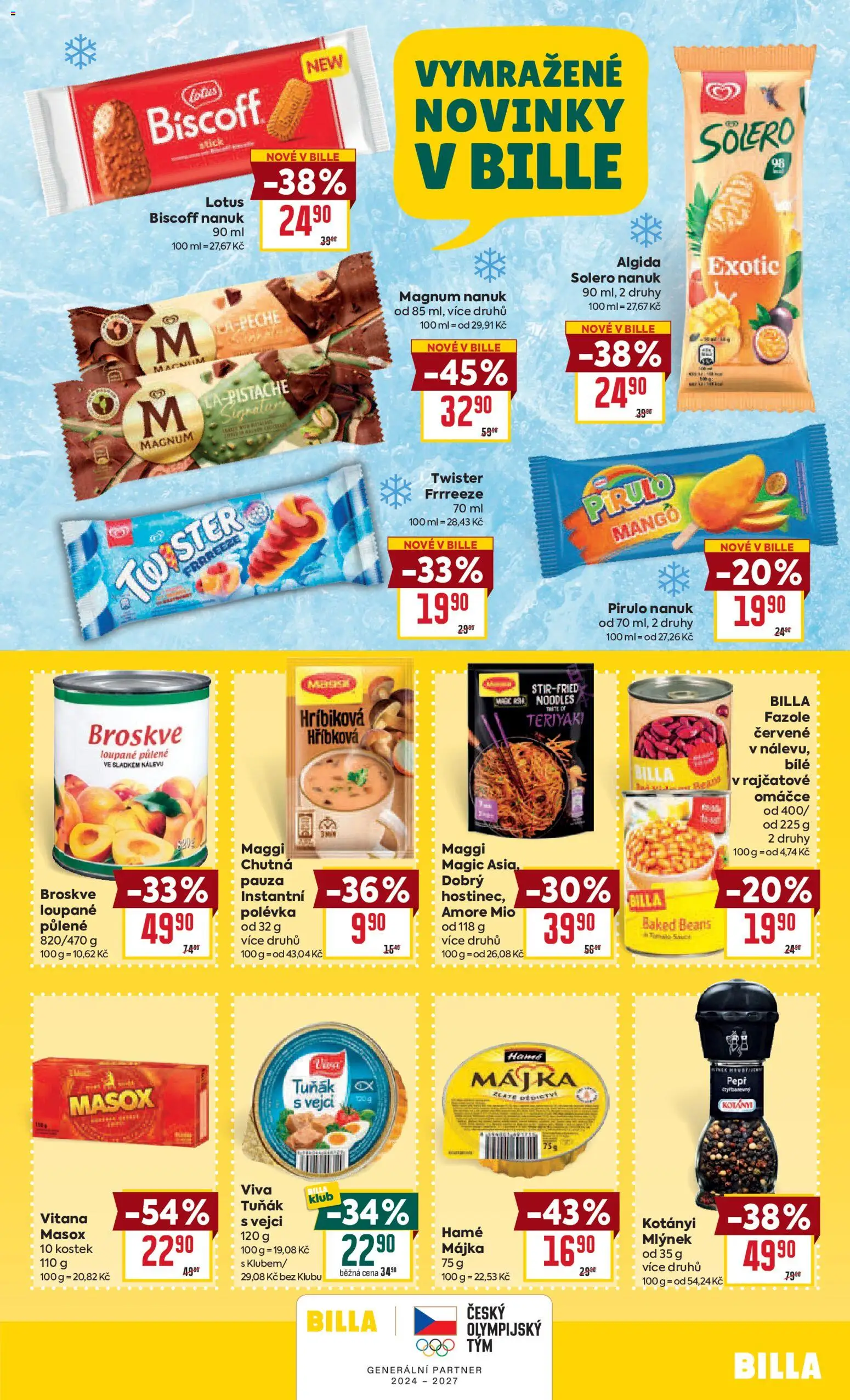 Billa Velký leták od 07.04.2026 | Strana: 21 | Produkty: Mango, Maggi, Masox, Nanuk Magnum