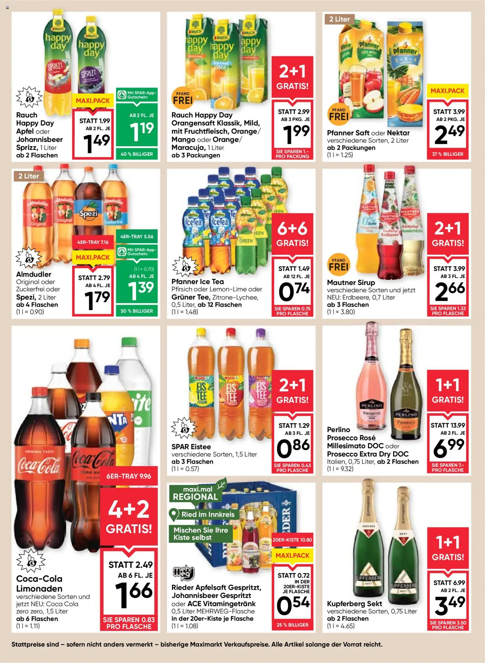 Maximarkt Flugblatt gültig ab 18.06.2026 | Seite: 12 | Produkte: Pfirsich, Planche de surf, Saft, Äpfel