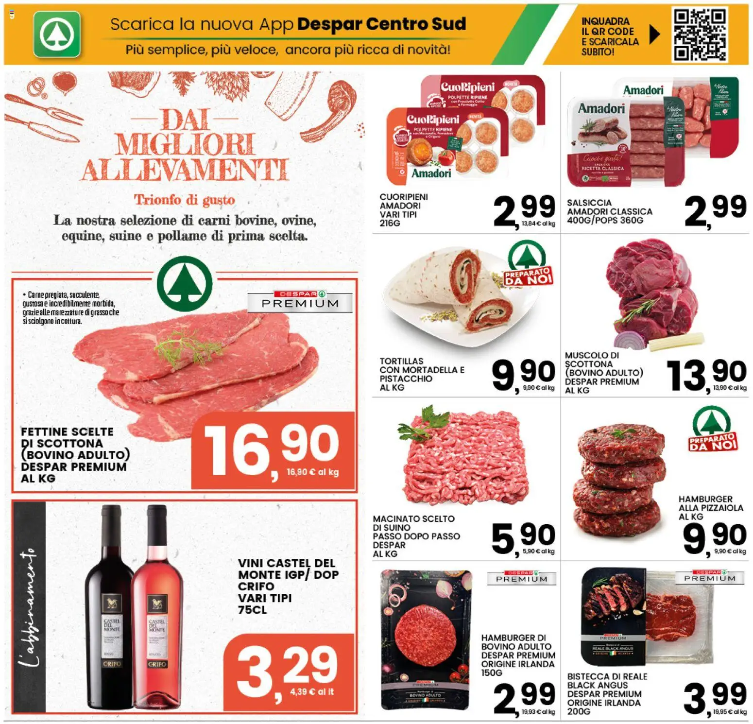 Volantino Interspar del 21/09/2026 | Pagina: 9 | Prodotti: Suino, Hamburger, Polpette, Bistecca