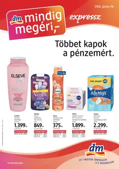 DM Drogerie Markt akciós újság - amely érvényes a következő dátumtól: 2026.06.18.