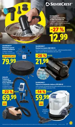 Lidl leták platný od 22.06.2026 | Strana: 7 | Produkty: Robotický vysávač, Tepovač, Vysávač
