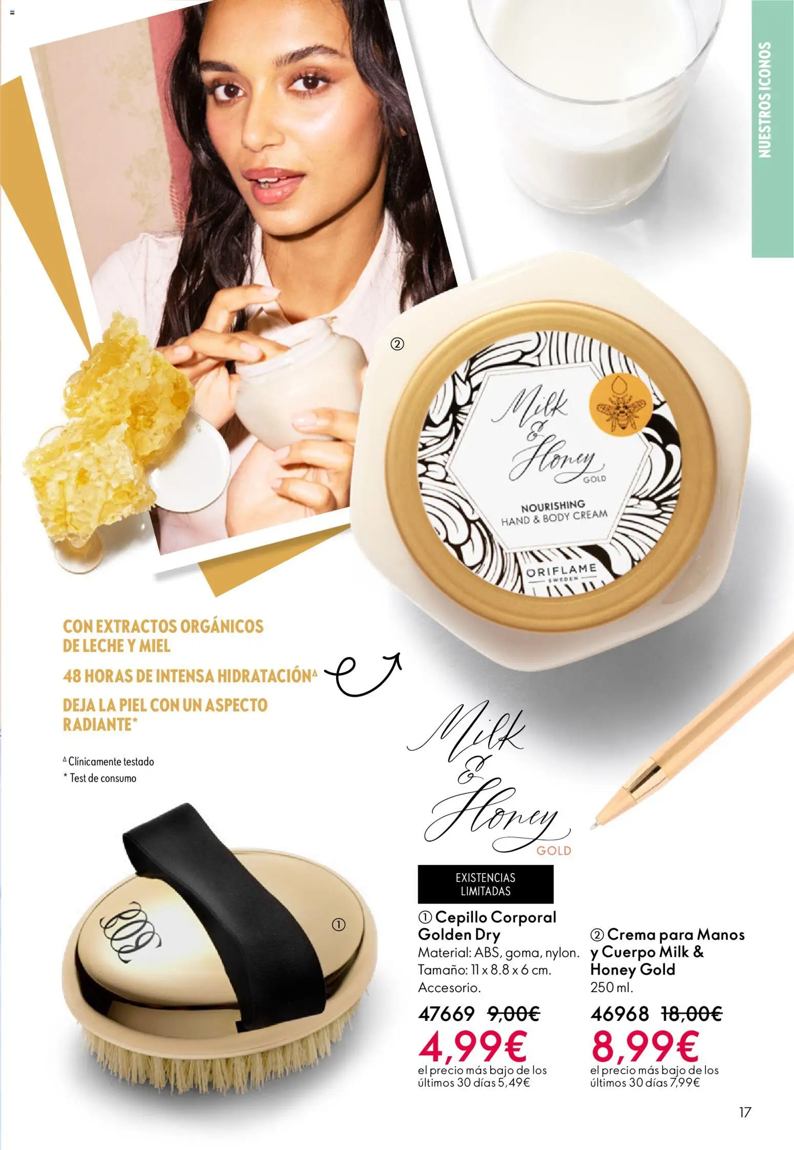 Oriflame - Catálogo Campaña 4 │ válido desde el 11.03.2026 | Página: 17 | Productos: Cepillo, Ψηφιακή κάμερα, Leche, Body