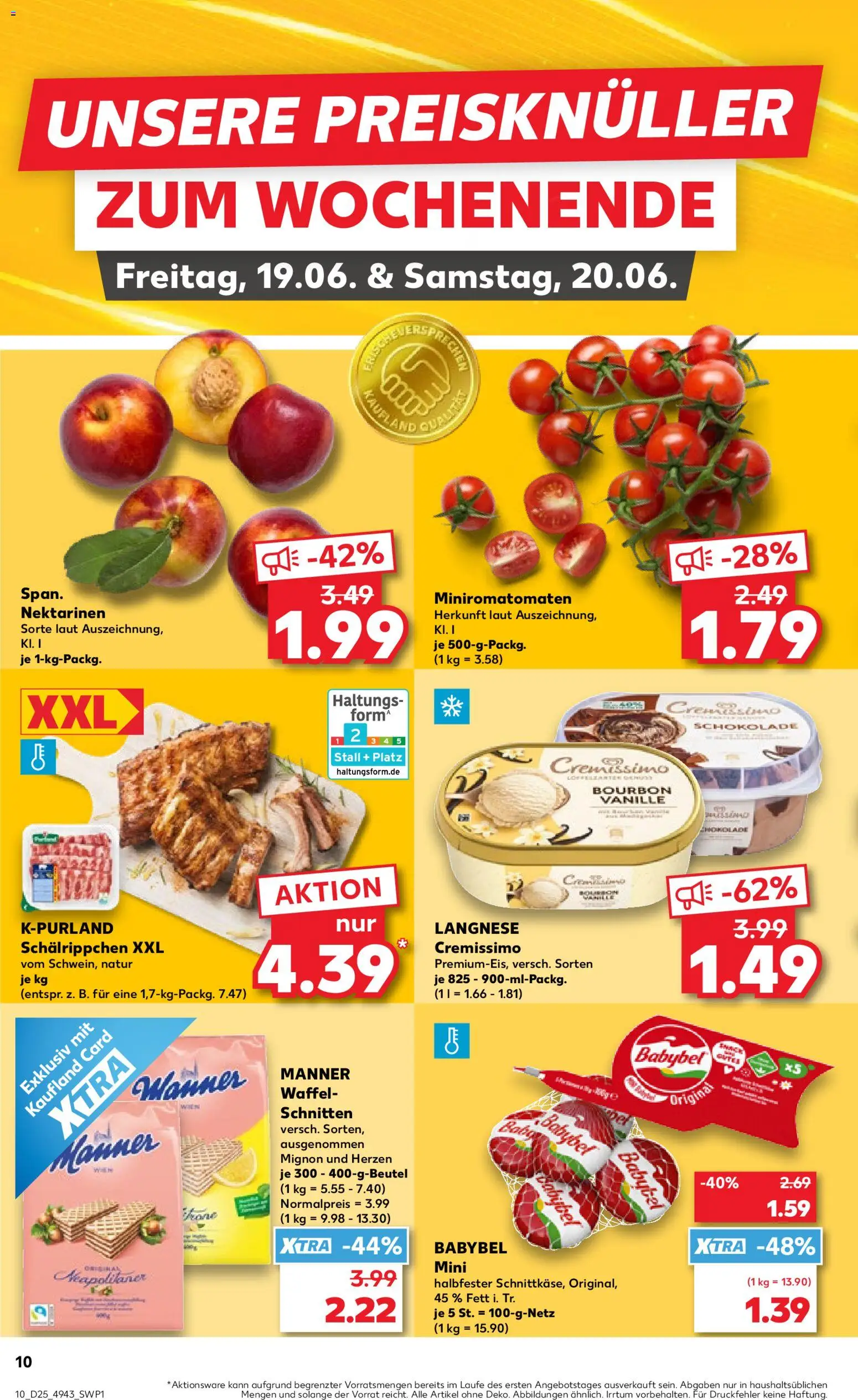 Kaufland Prospekt Köln – gültig ab 18.06.2026 | Seite: 10 | Produkte: Langnese, Cremissimo, Schokolade, Babybel