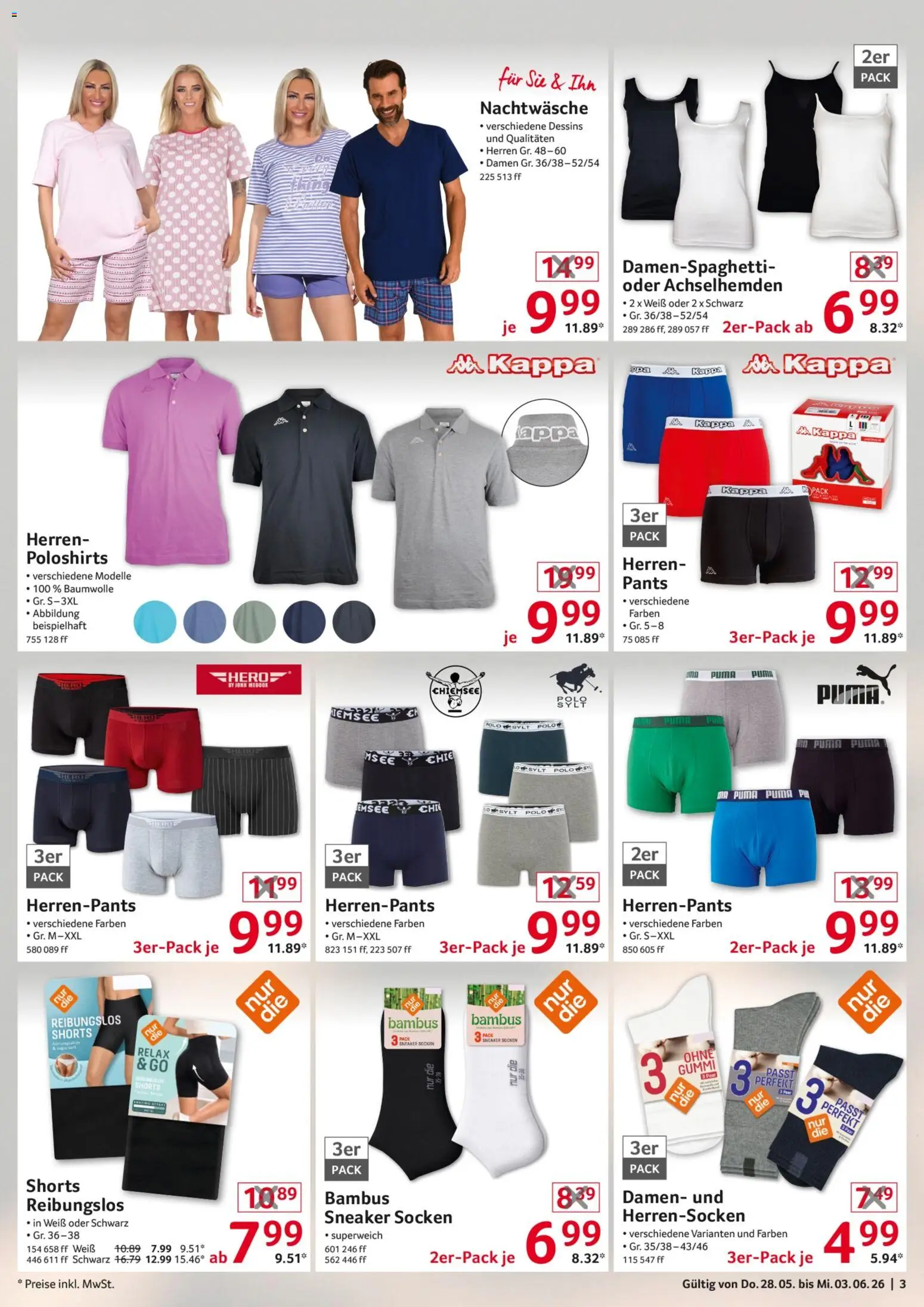 Selgros Non Food – gültig ab 28.05.2026 | Seite: 3 | Produkte: Socken