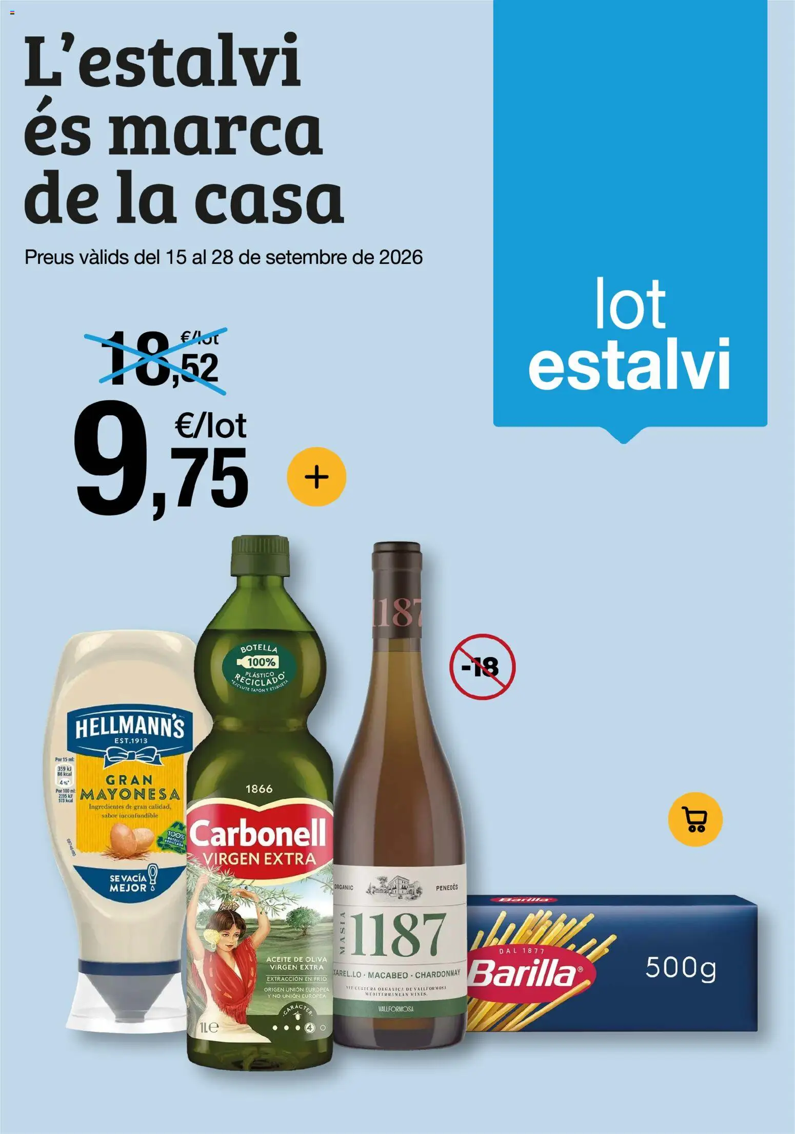 Bonpreu folleto │ válido desde el 15/09/2026 | Página: 1 | Productos: Ingredientes, Aceite, Aceite de oliva, Mayonesa