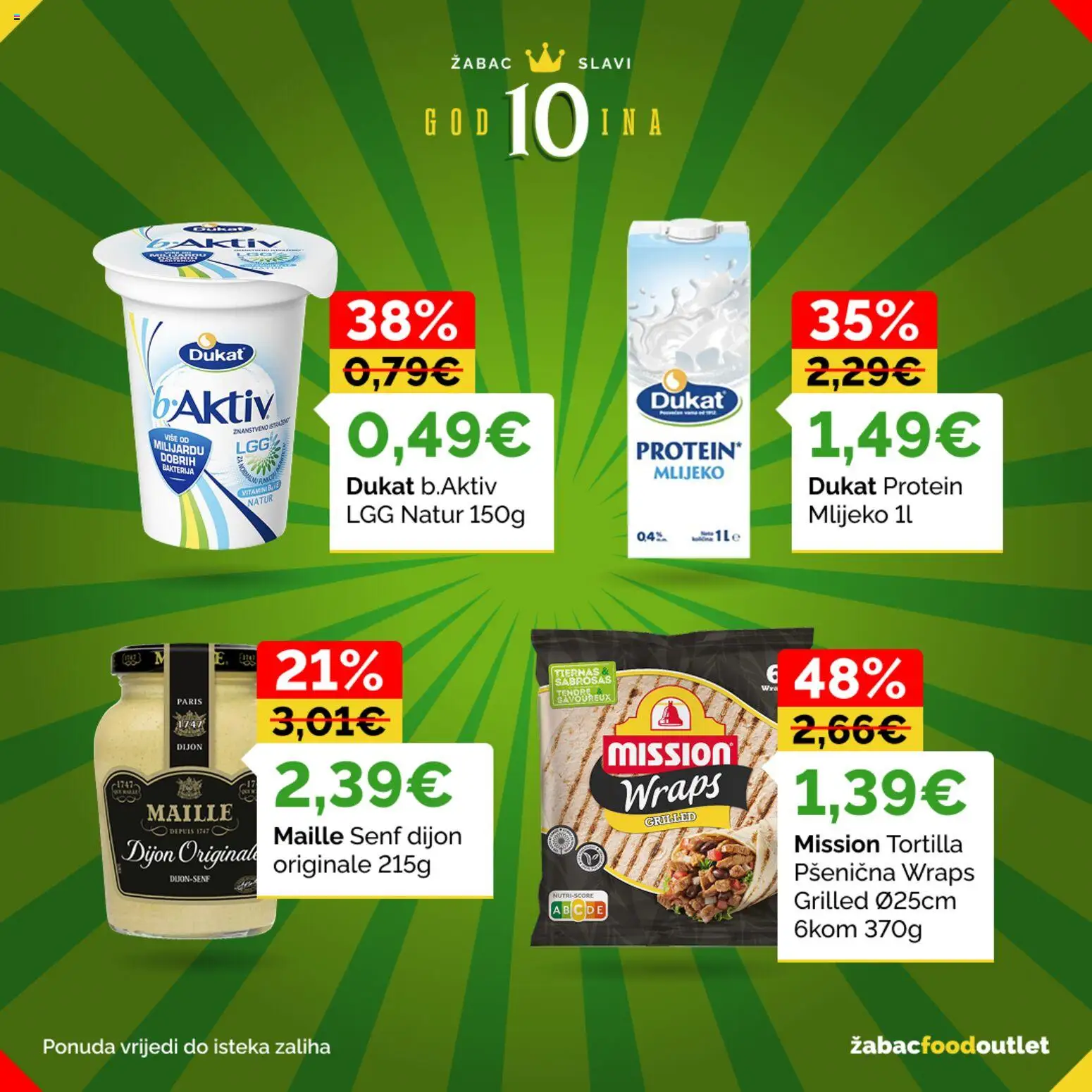 Žabac katalog | vrijedi od 22.09.2026 | Stranica: 1 | Proizvodi: Protein, Mlijeko, Senf