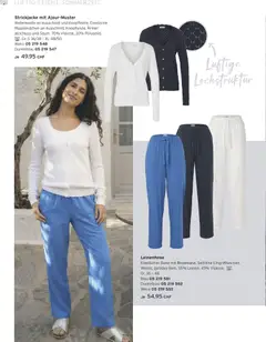 Tchibo aktionen ab 12.05.2026 gültig | Seite: 44 | Produkte: Leinenhose, Strickjacke