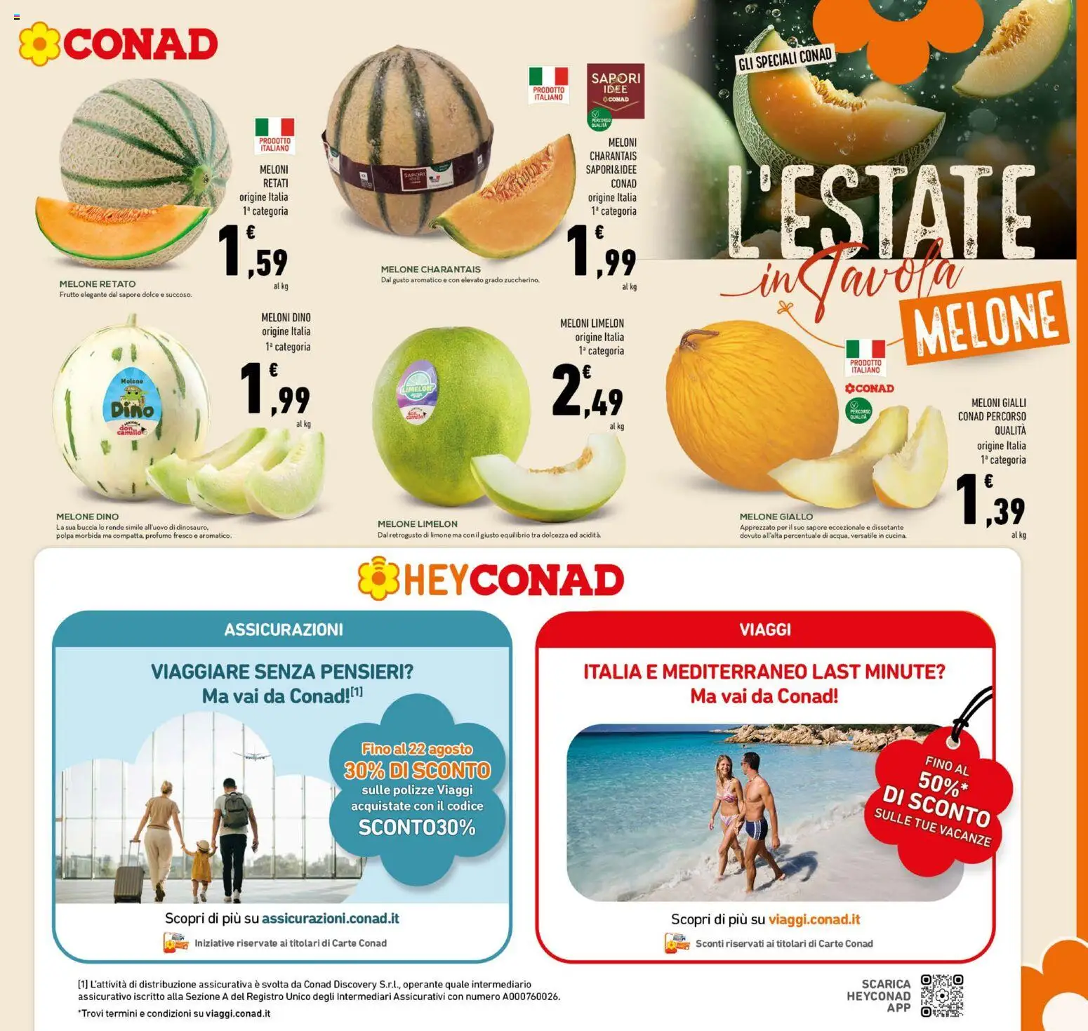 Volantino Conad del 15/07/2026 | Pagina: 7 | Prodotti: Limone, Melone, Profumo