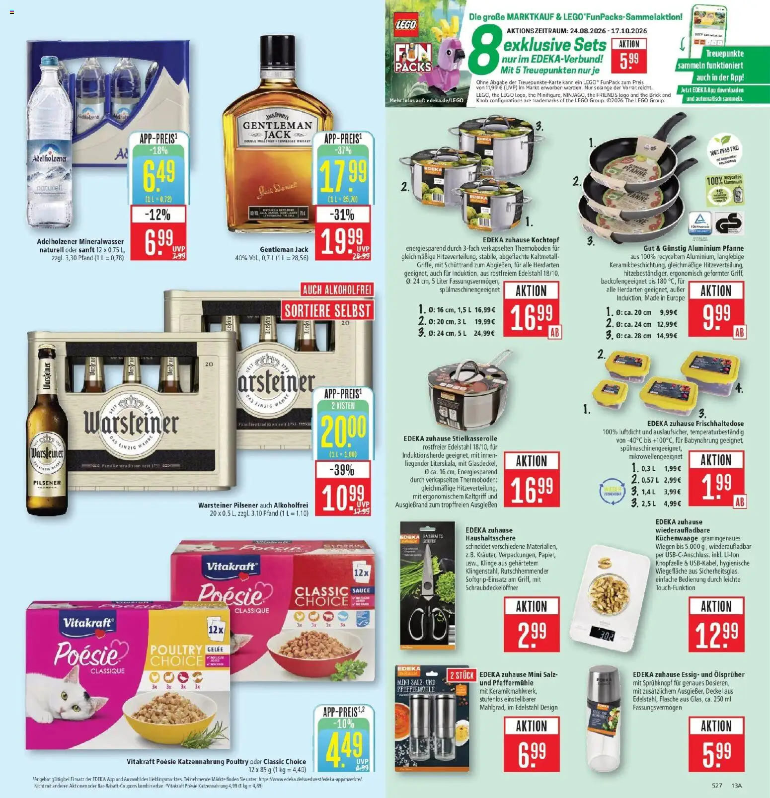 Marktkauf Prospekt Aschaffenburg (ab 24.08.2026) » Angebote online | Seite: 17 | Produkte: Essig, Adelholzener, Babynahrung, Salz