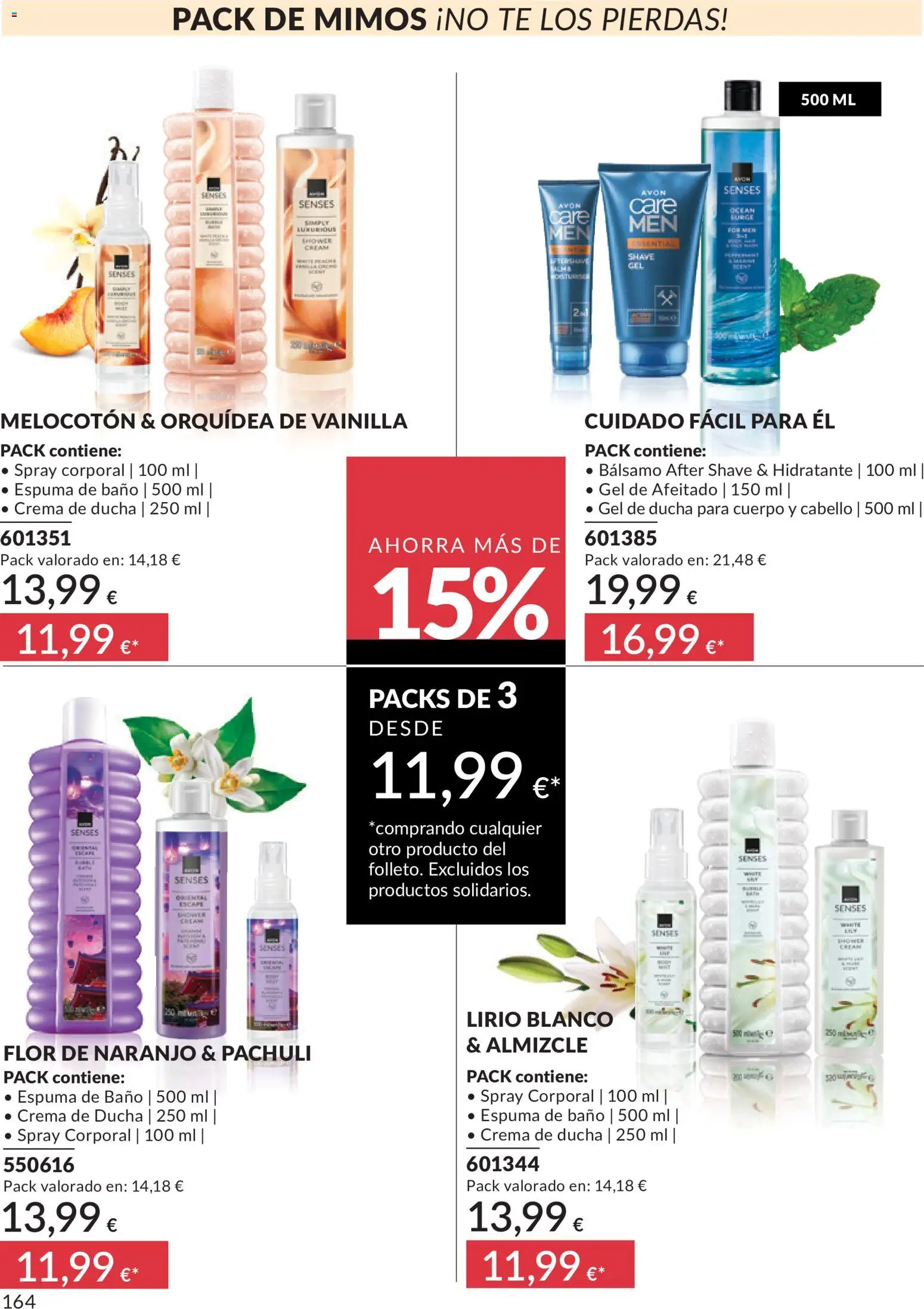 Catálogo AVON campaña 6 │ válido desde el 01.06.2026 | Página: 164 | Productos: Gel de ducha, Crema, Té, Body